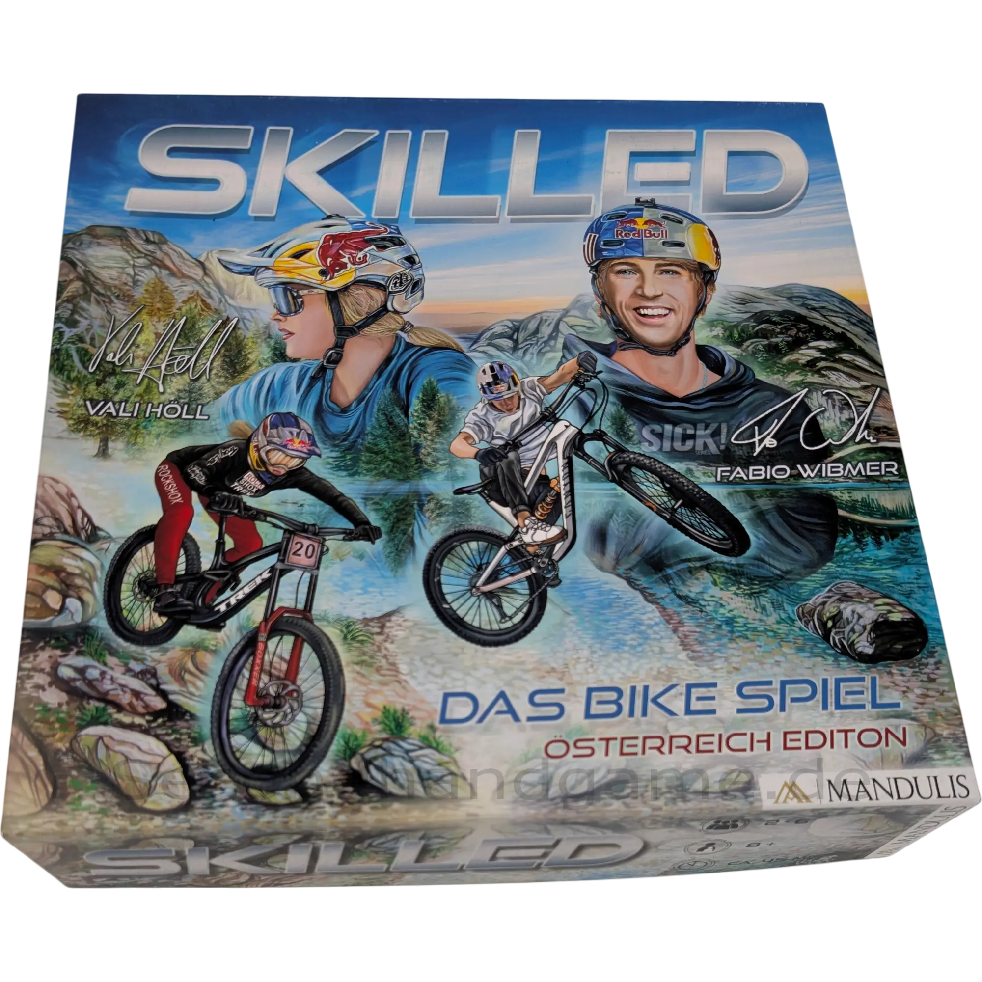 Mandulis GmbH Brettspiel SKILLED - Das Bike Spiel Österreich Edition, ab 8 Jahren