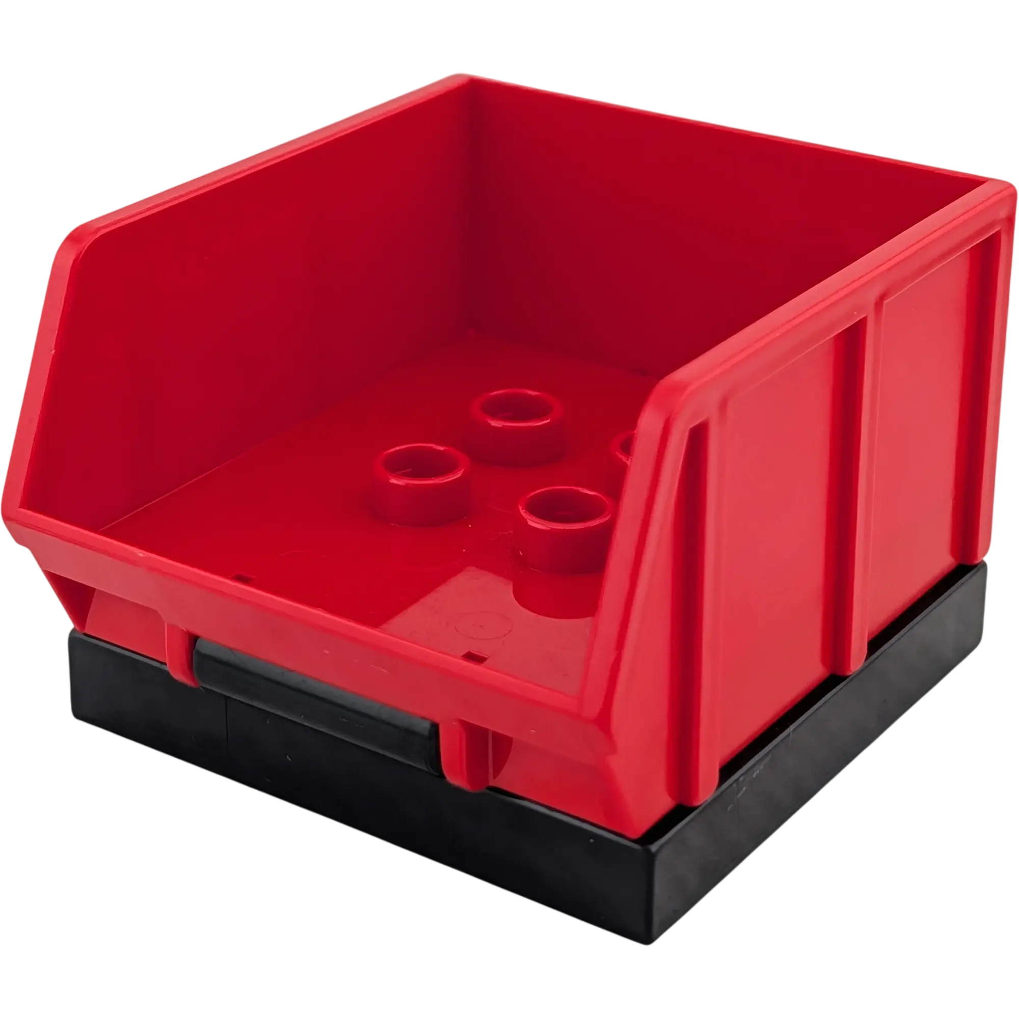 Lego Duplo 31068 + 31088 Anhänger Aufsatz Container Rot Kippbar mit schwarzem Unterteil
