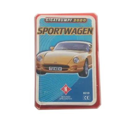 Berliner Spielkarten Gigatrumpf 2000 Sportwagen