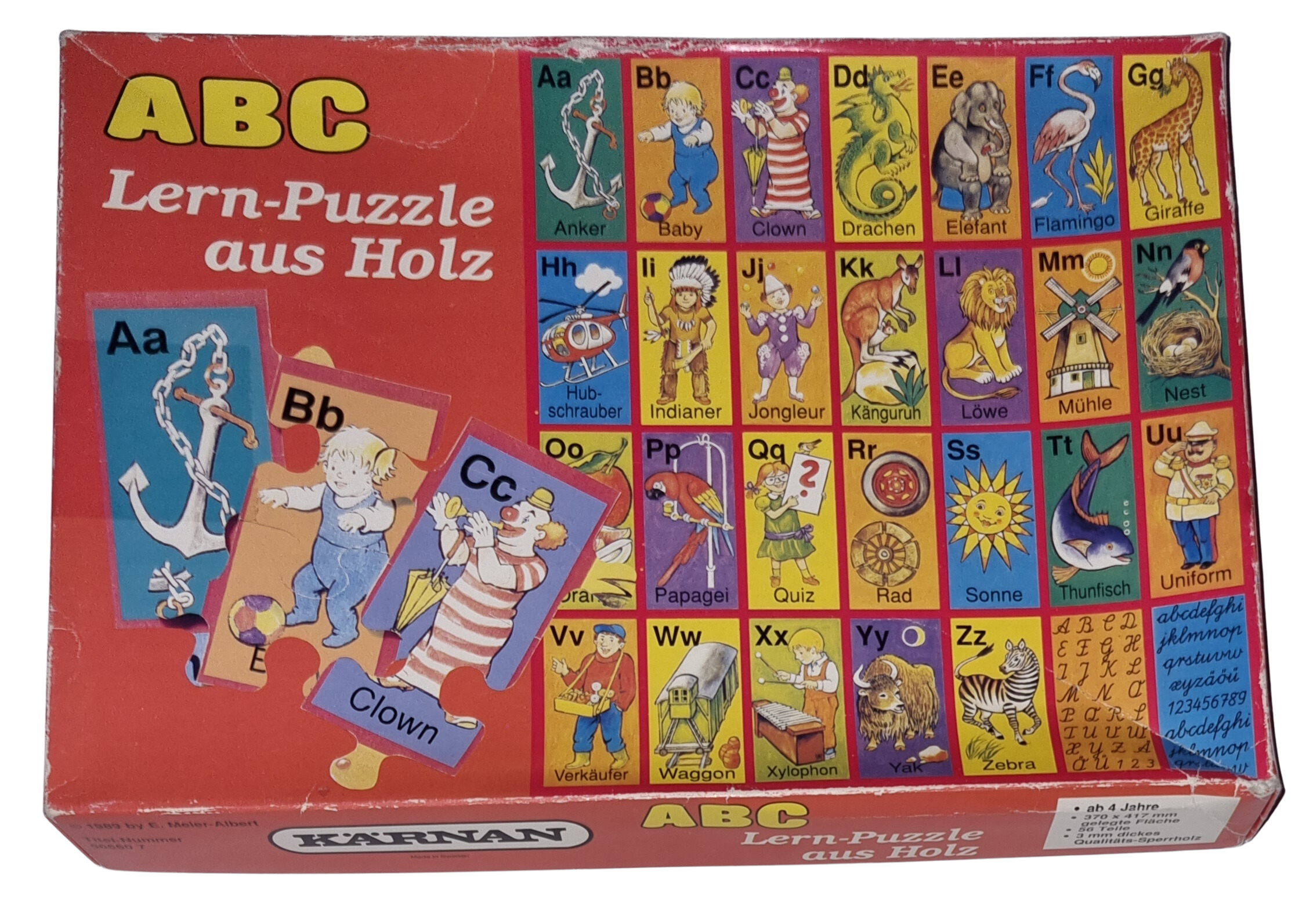 Kärnan ABC Lern-Puzzle aus Holz 56 Teile 565507