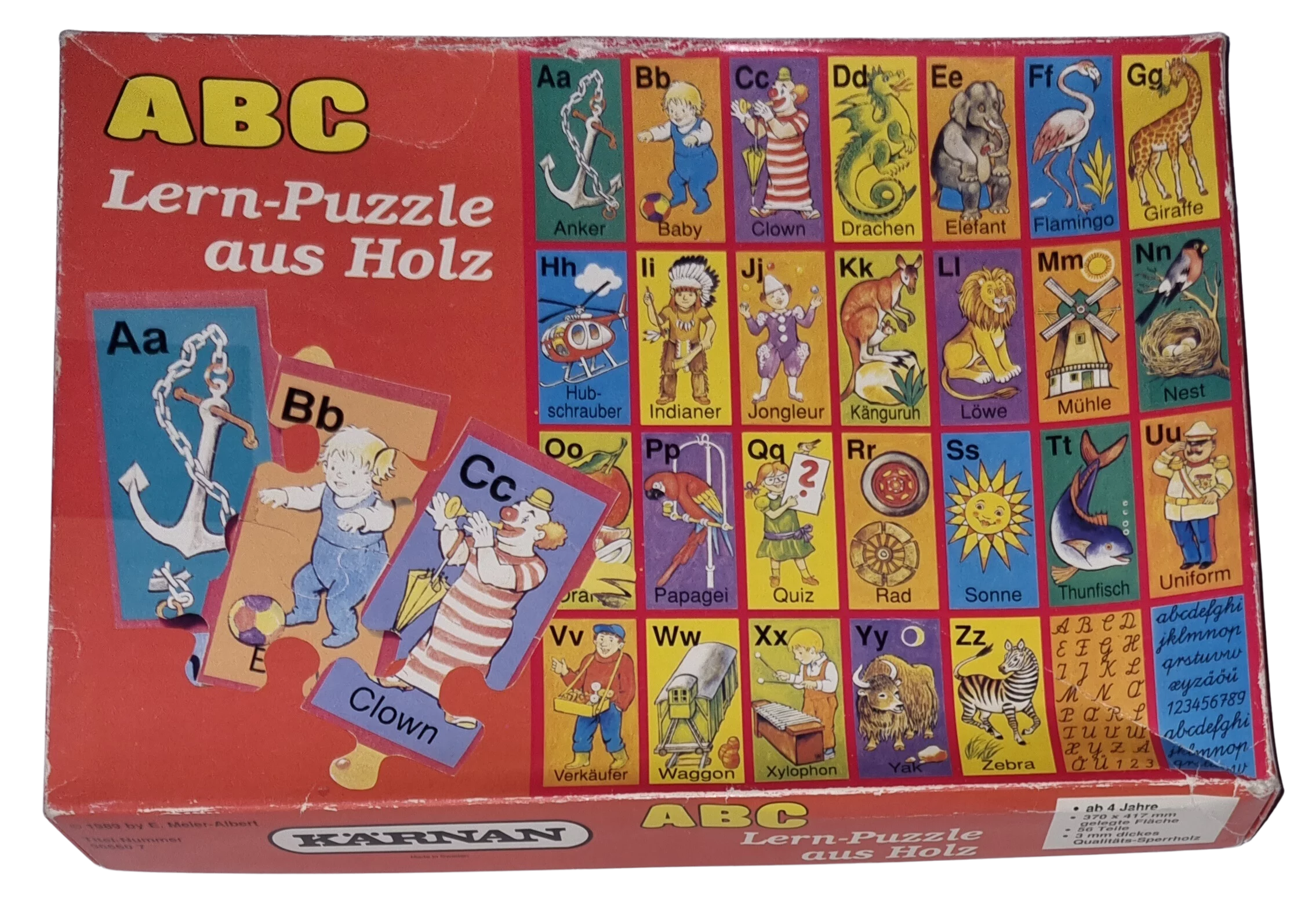 Kärnan ABC Lern-Puzzle aus Holz 56 Teile 565507