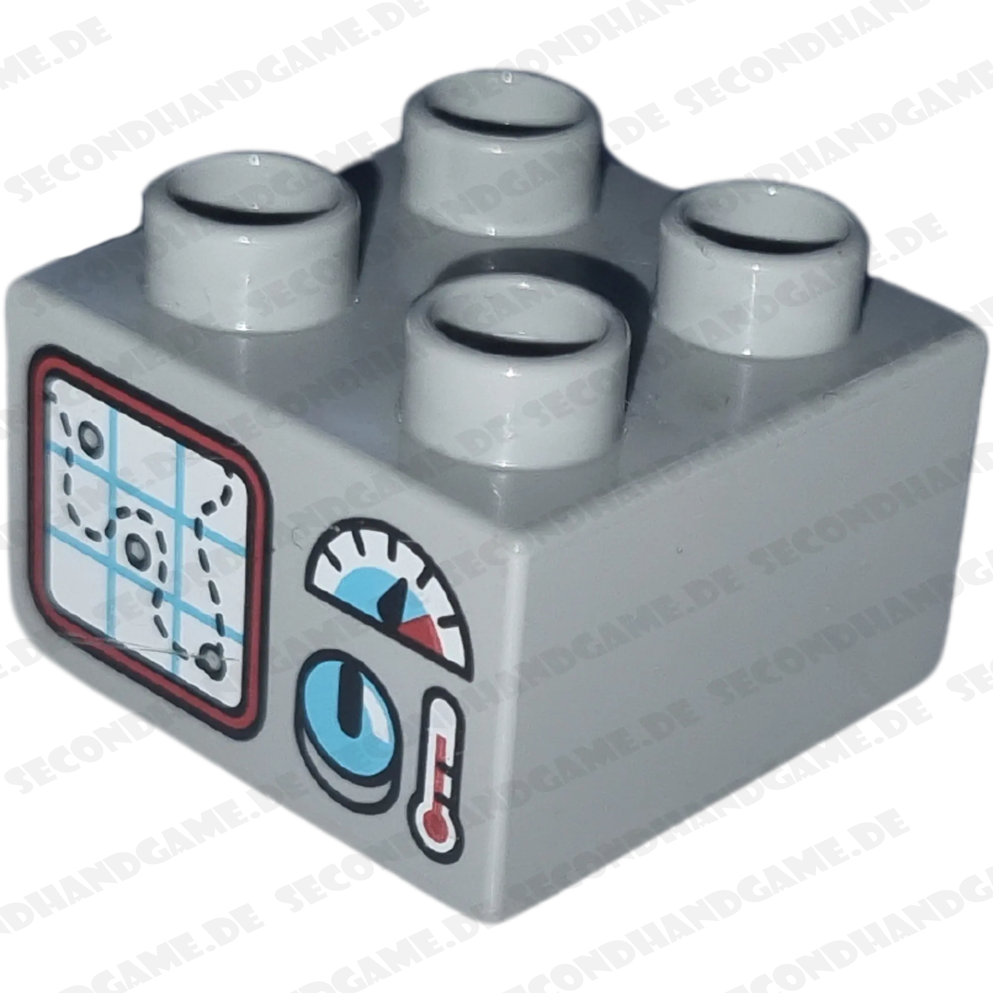 Lego Duplo 2x2 Stein Grau Steuerung Board Computer 3437
