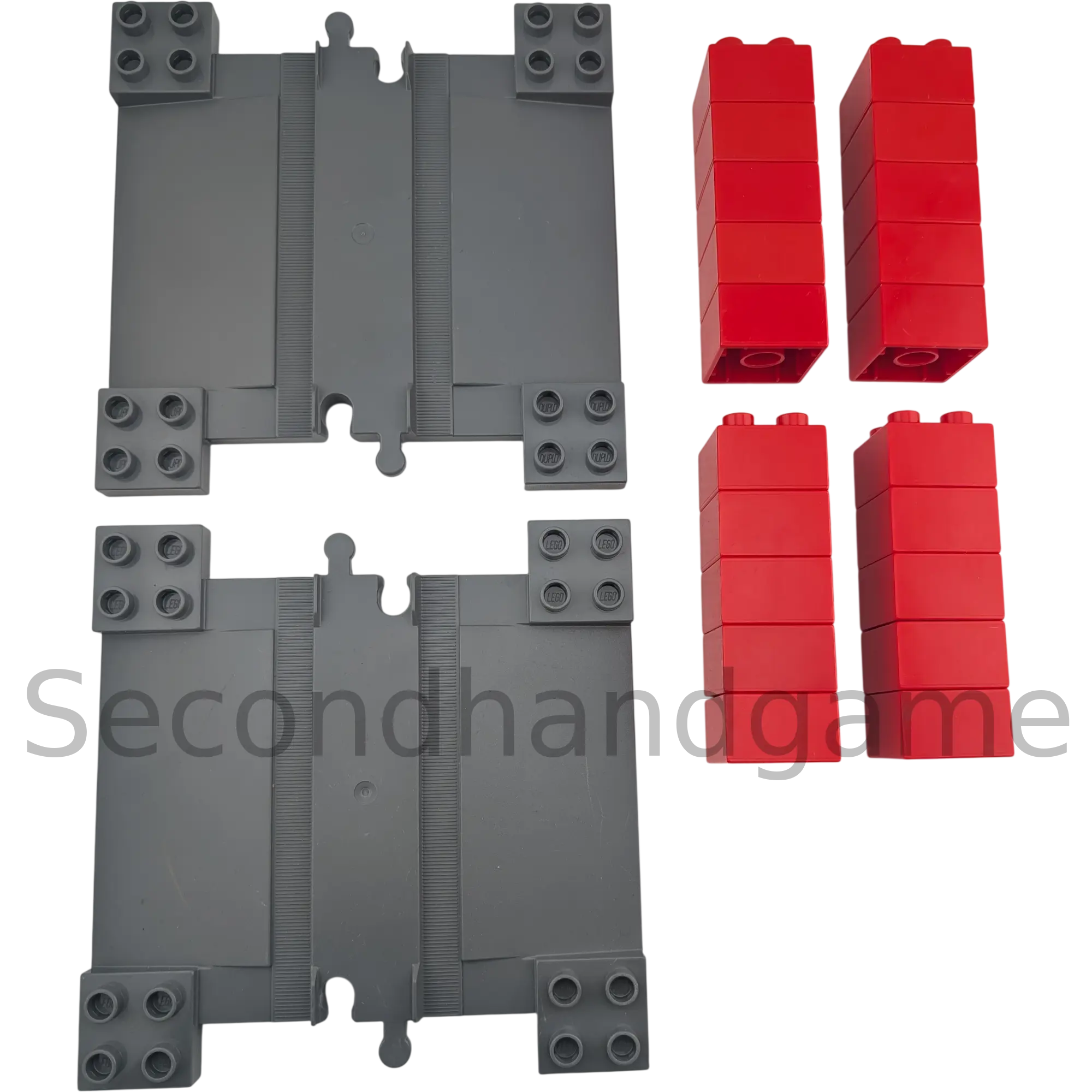 Lego Duplo Waschstraße Parkhaus Brücke Garage Grau Rot