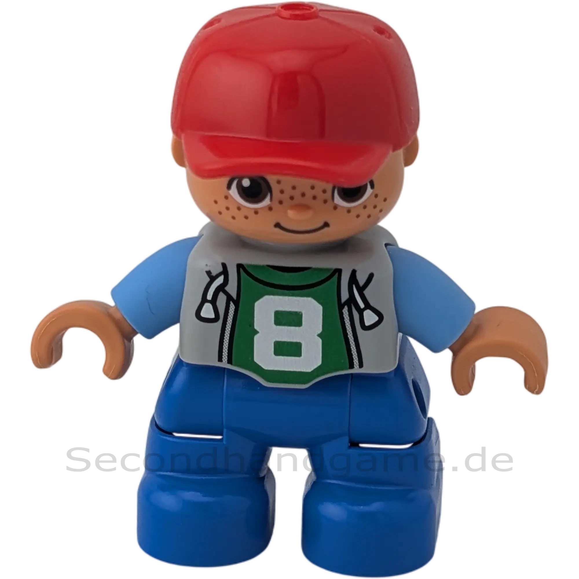 Lego Duplo Junge 237H9 Kind Zahl Acht auf Jacke Sommersprossen Kappe