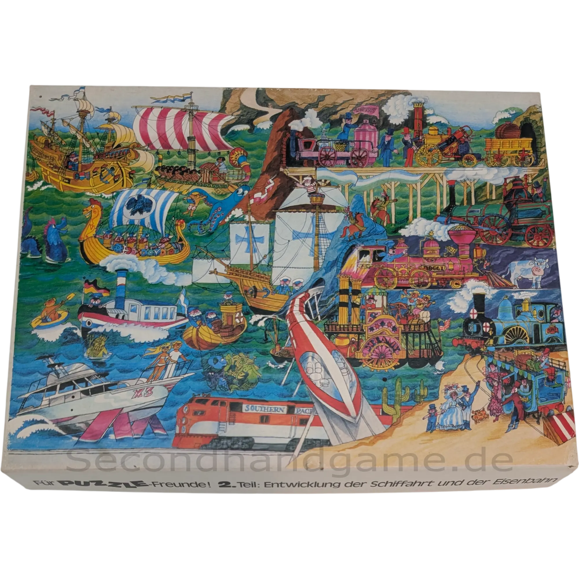 Puzzle Für Puzzle-Freunde! 2. Teil: Entwicklung der Schifffahrt und der Eisenbahn, ab 10 Jahren