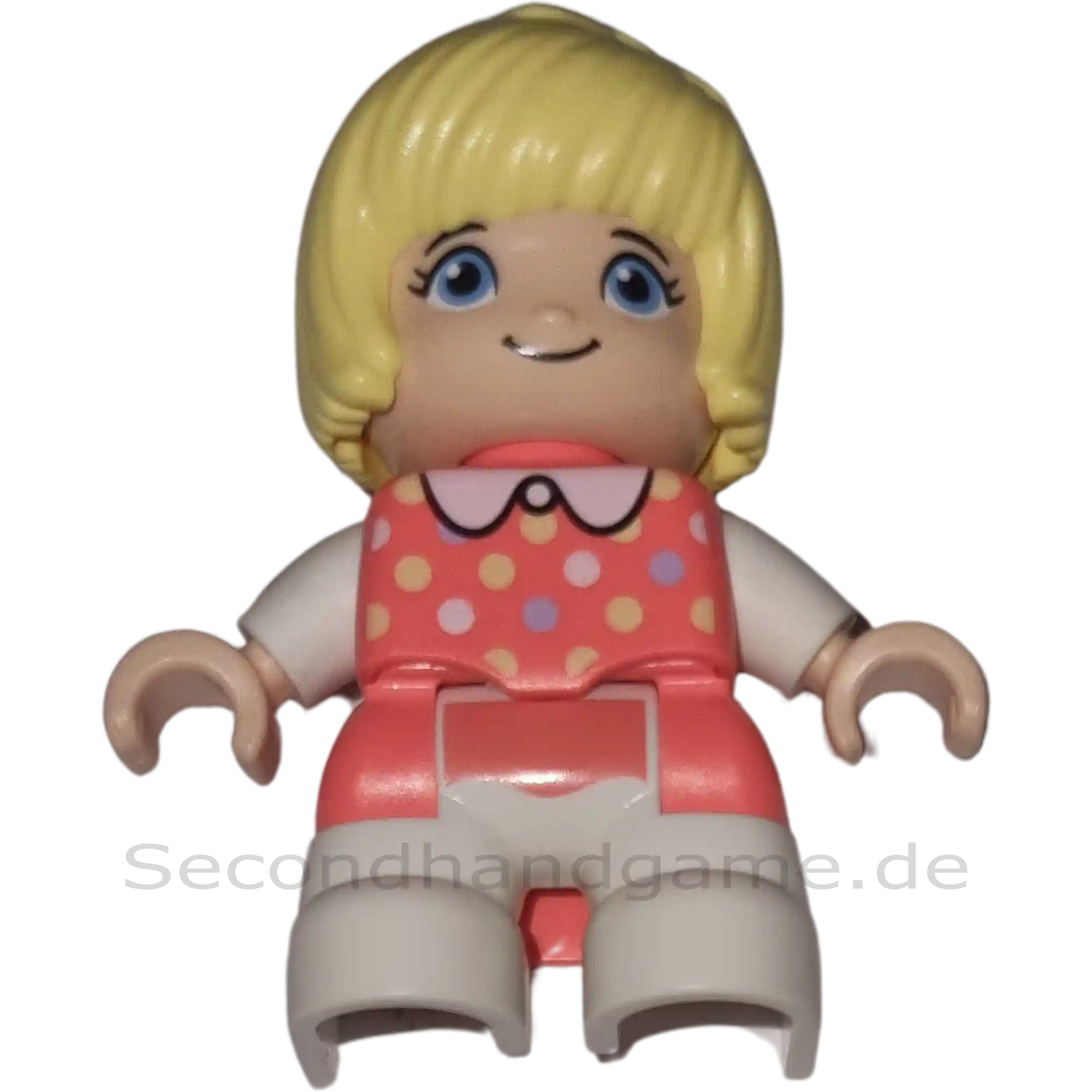 Lego Duplo Figur Kind 137H0 Mädchen mit blonden Haaren und Schleife im Haar