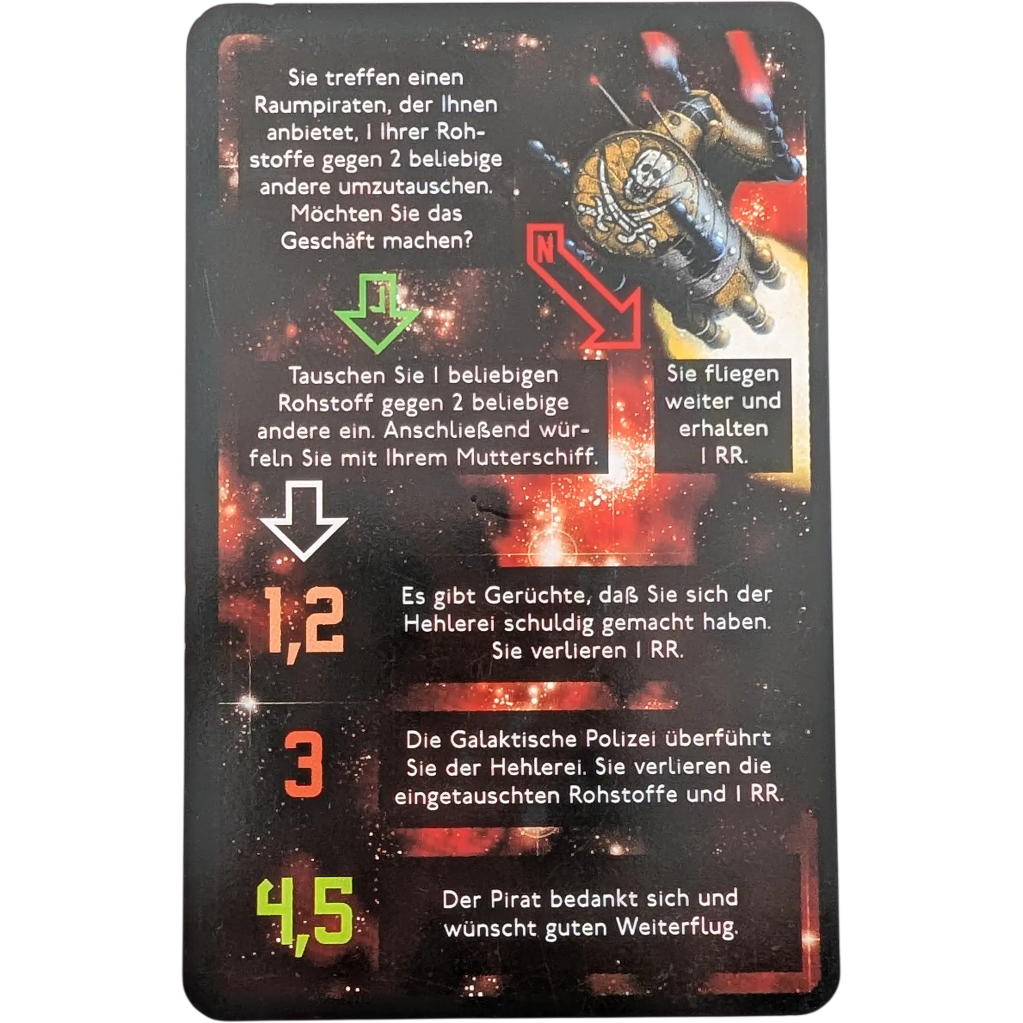 Kosmos Die Sternenfahrer von Catan Ersatzteil Begegnungskarte 32