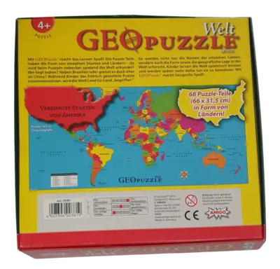 Amigo Geo Puzzle 68 Teile Welt 00381