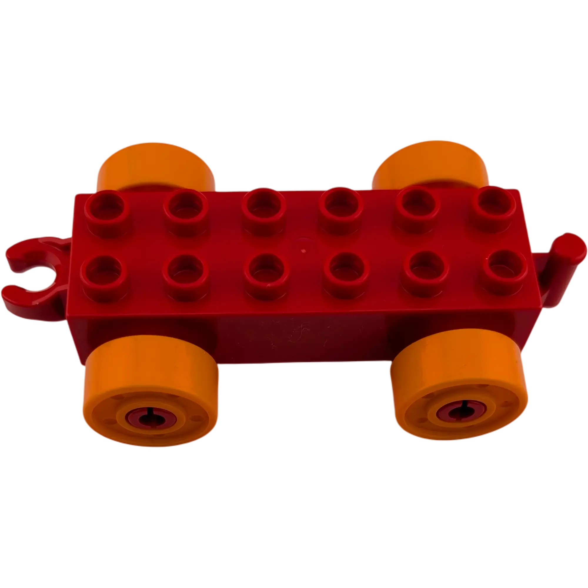 Lego Duplo Eisenbahn Anhänger Rot Orange