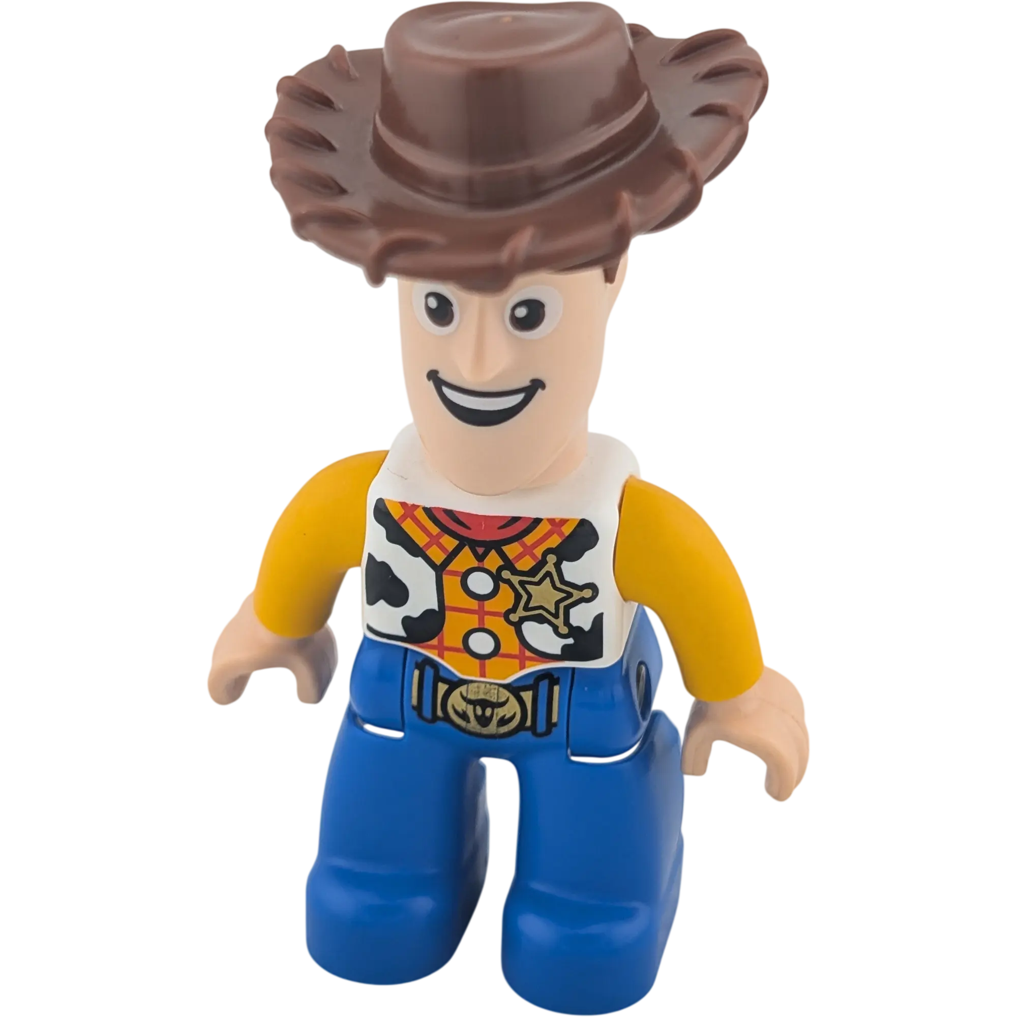 Lego Duplo 46X8 Mann Toy Story, Westen, Cowboy, Woody Toy Story Weste Kuhflecken, brauner Hut