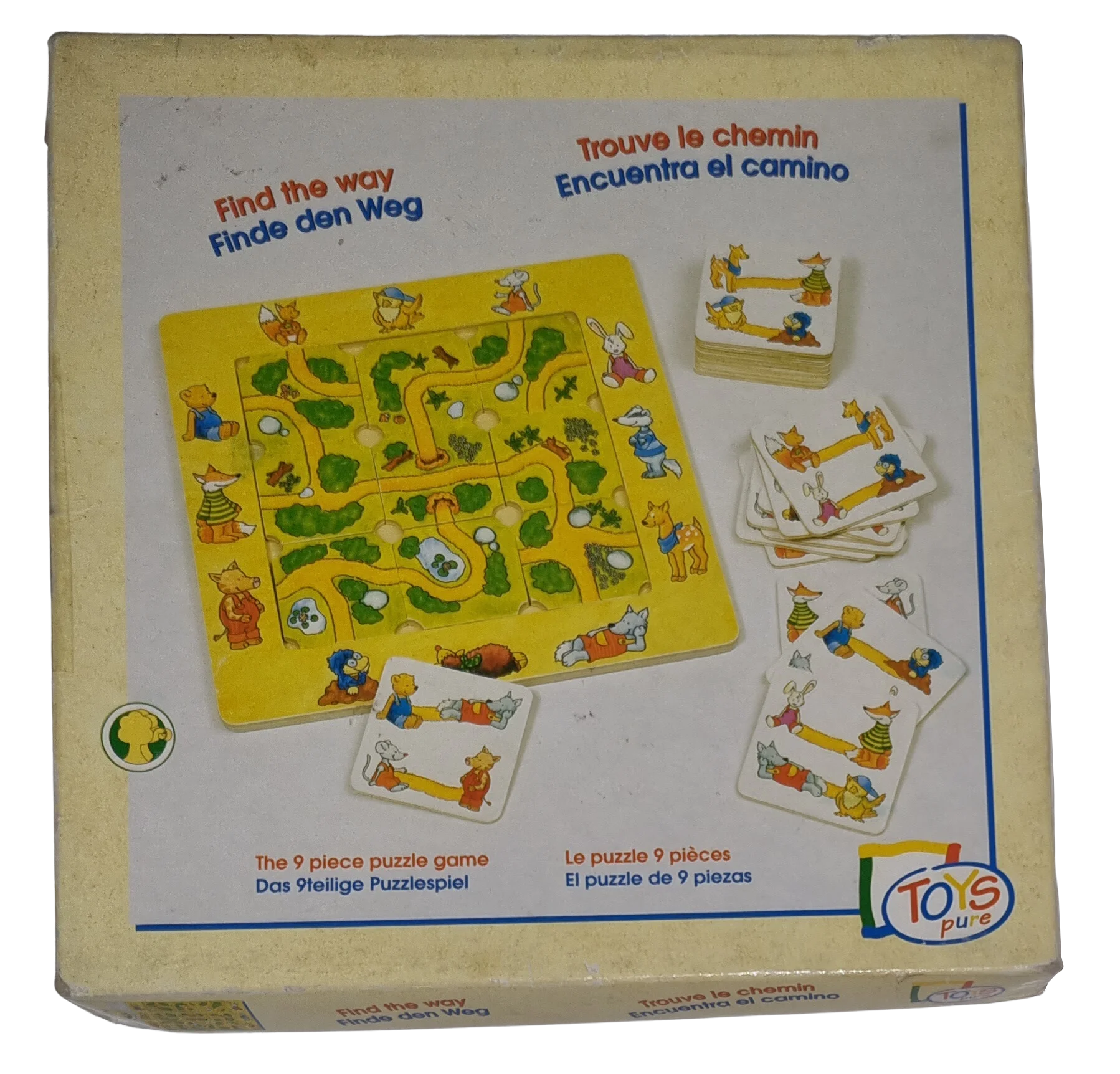 Toys Pure Finde den Weg Find the way Das 9teilige Puzzlespiel