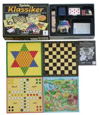 Blatz Spiele Klassiker mit Mensch ärgere dich nicht und Kniffel 49156