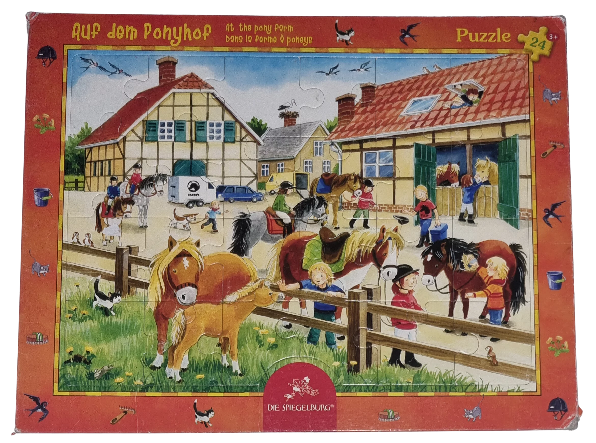 Die Spiegelburg Rahmenpuzzle Auf dem Ponyhof 24 Teile