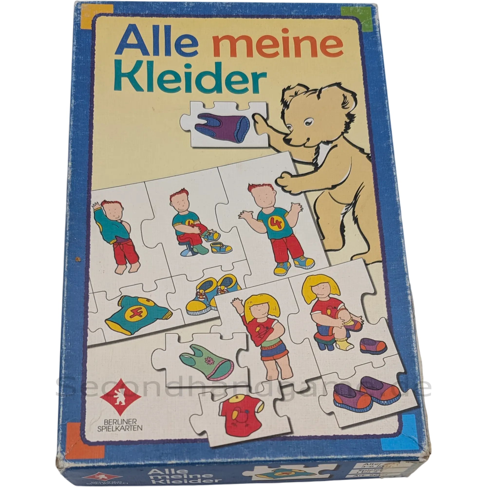 Berliner Spielkarten Lernpuzzle Alle meine Kleider 20 Teile 9604, ab 3 Jahren