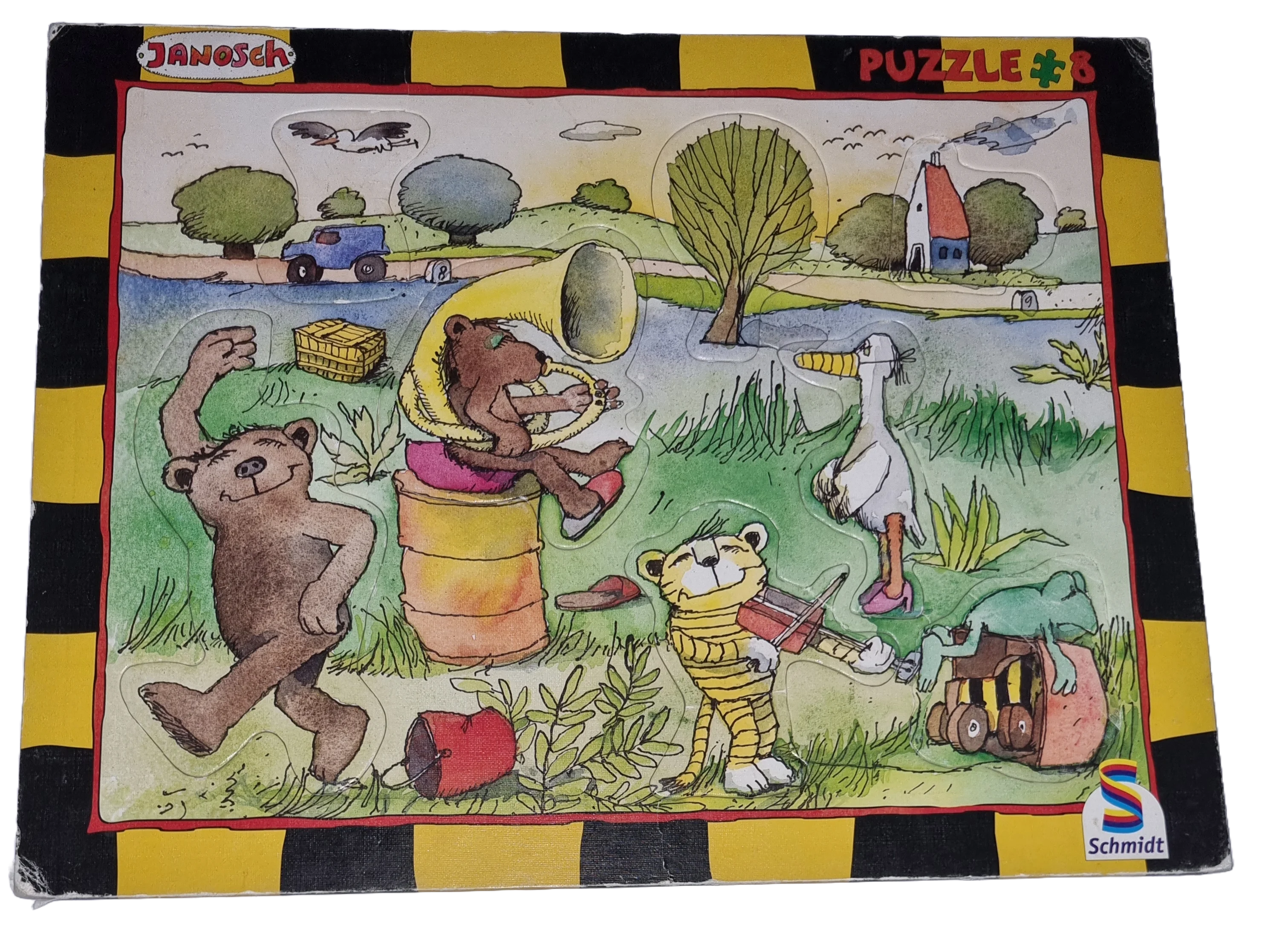 Schmidt Puzzle 8 Teile Janosch Tiger und Bär 55704