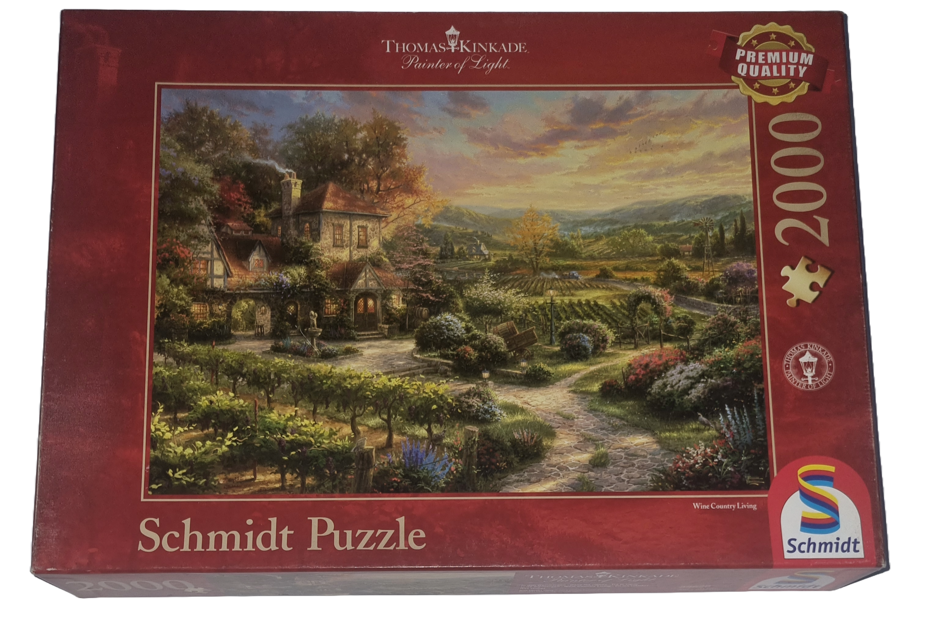 Schmidt Thomas Kinkade Painter of Light Premium Puzzle 2000 Teile 59629 In den Weinbergen