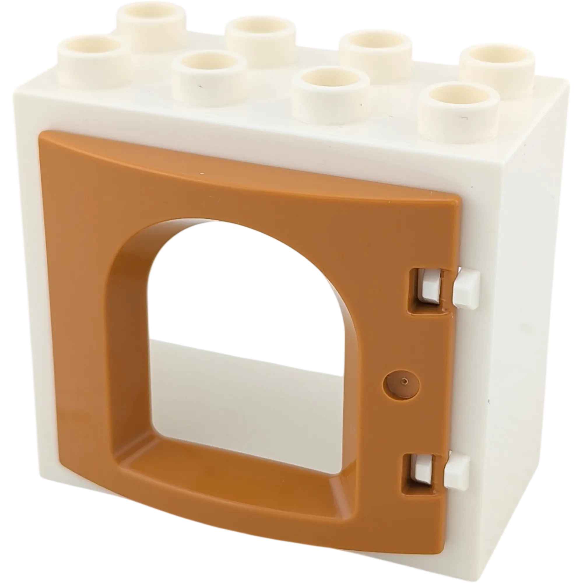 Lego Duplo 61649 Fensterrahmen Weiß mit braunem Rundbogen