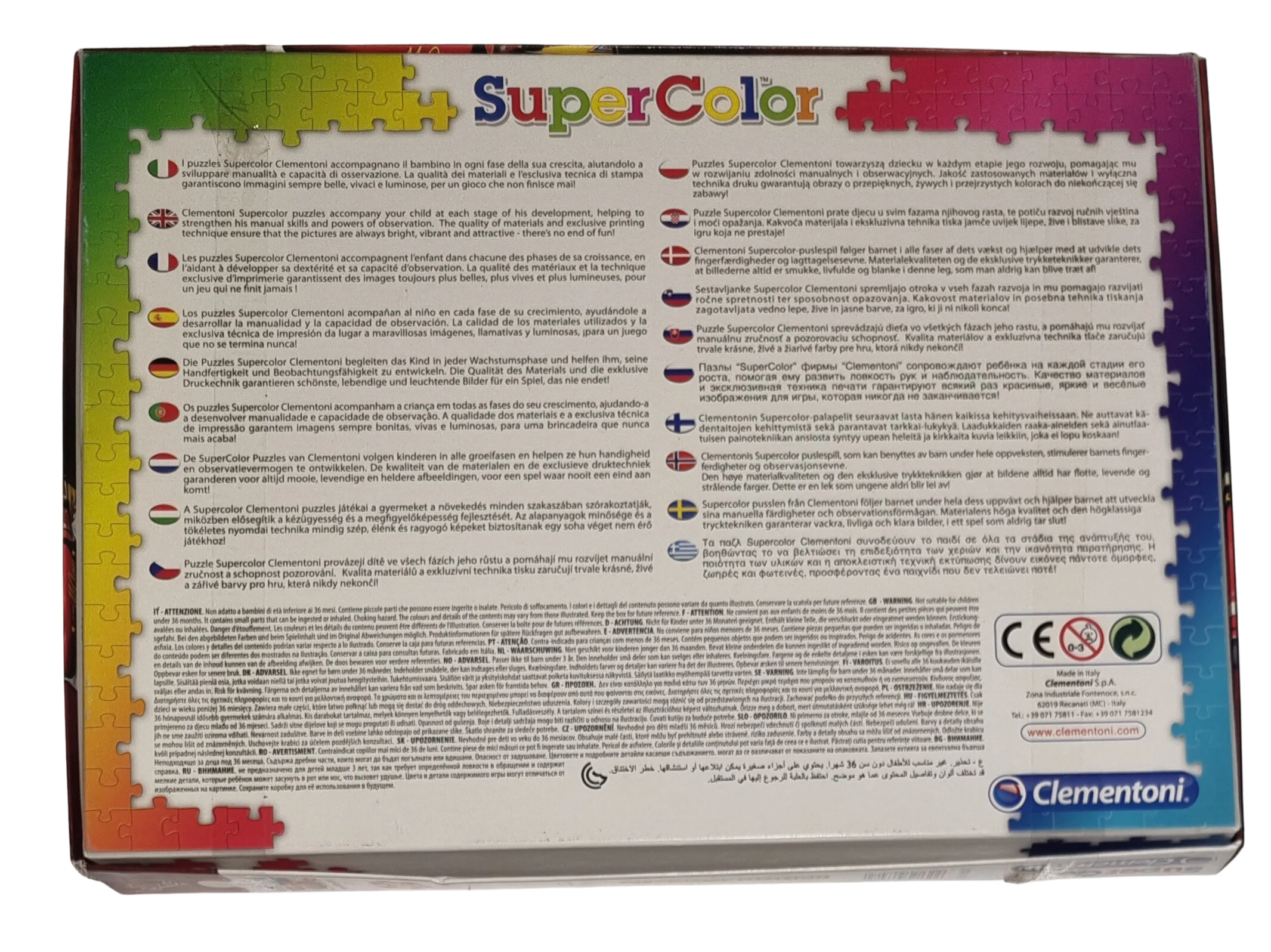 Clementoni Super Color Puzzle Disney Cars 250 Teile 96307