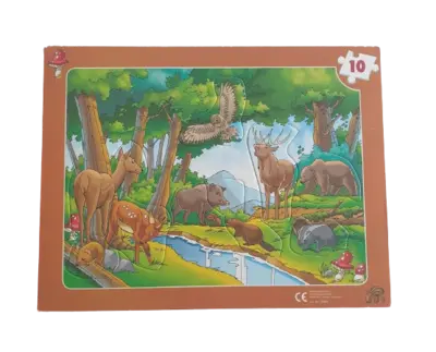 Honos Rahmenpuzzle Waldtiere 10 Teile No 10384