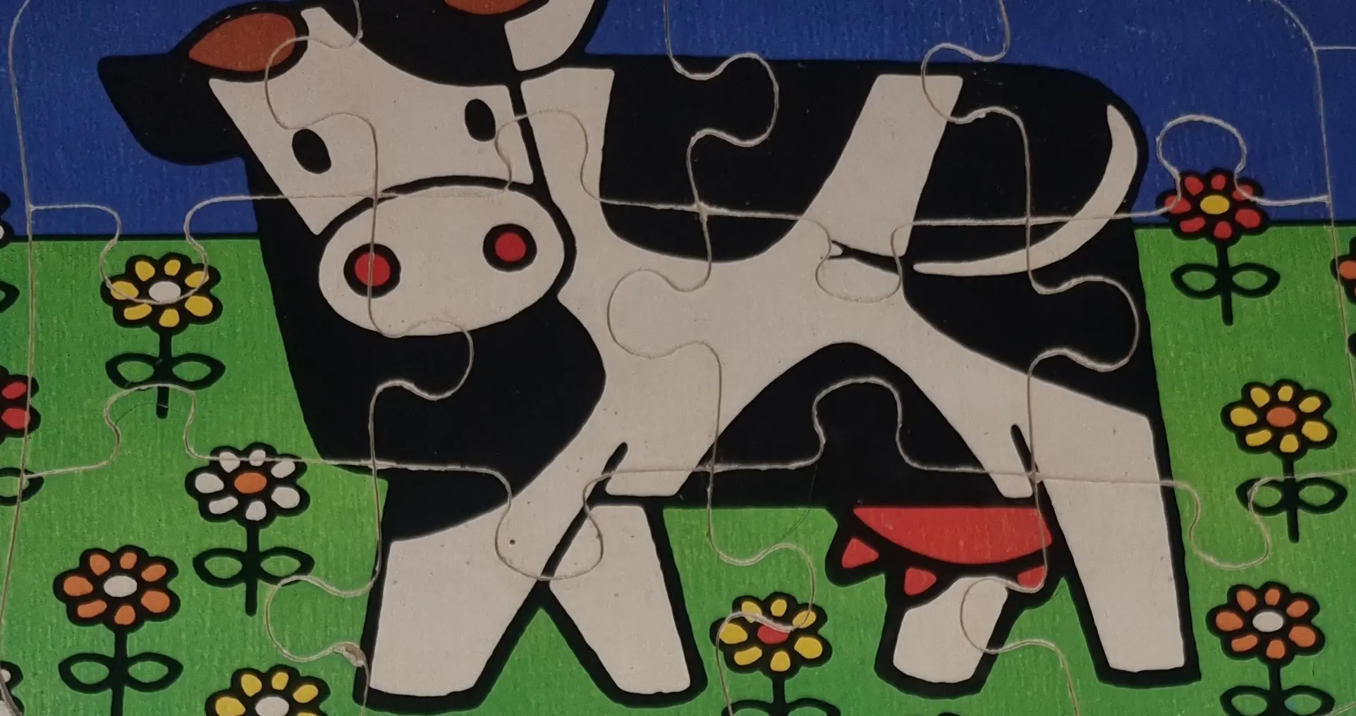 Mercis Holzpuzzle Dick Bruna 1972 Kuh