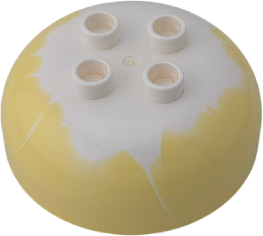 Lego Duplo Muffin Cupcake Oberteil Kuchen zum wechseln Hellgelb Weiß