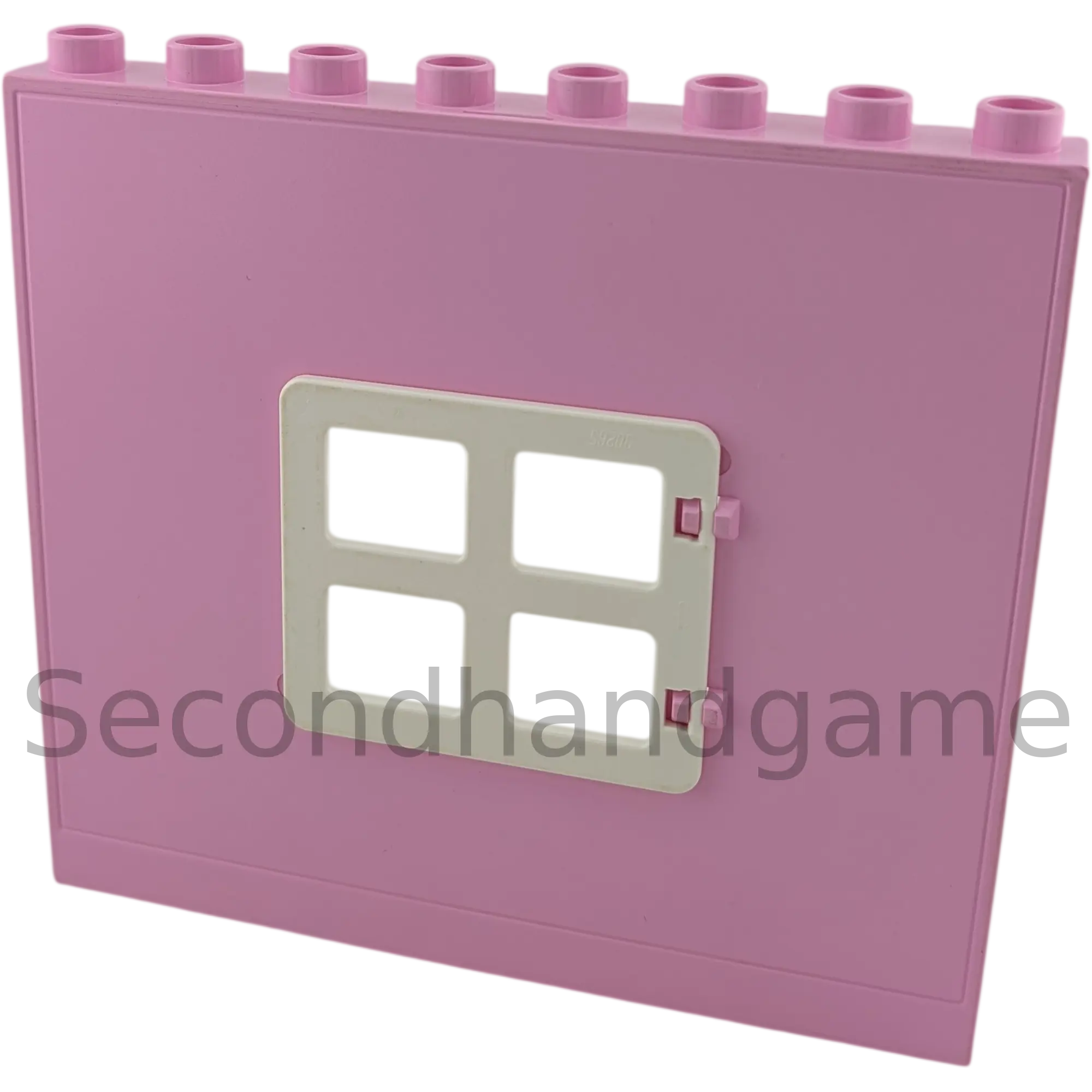 Lego Duplo Hauswand Rosa weißes Fenster Gebäude Ersatzteil