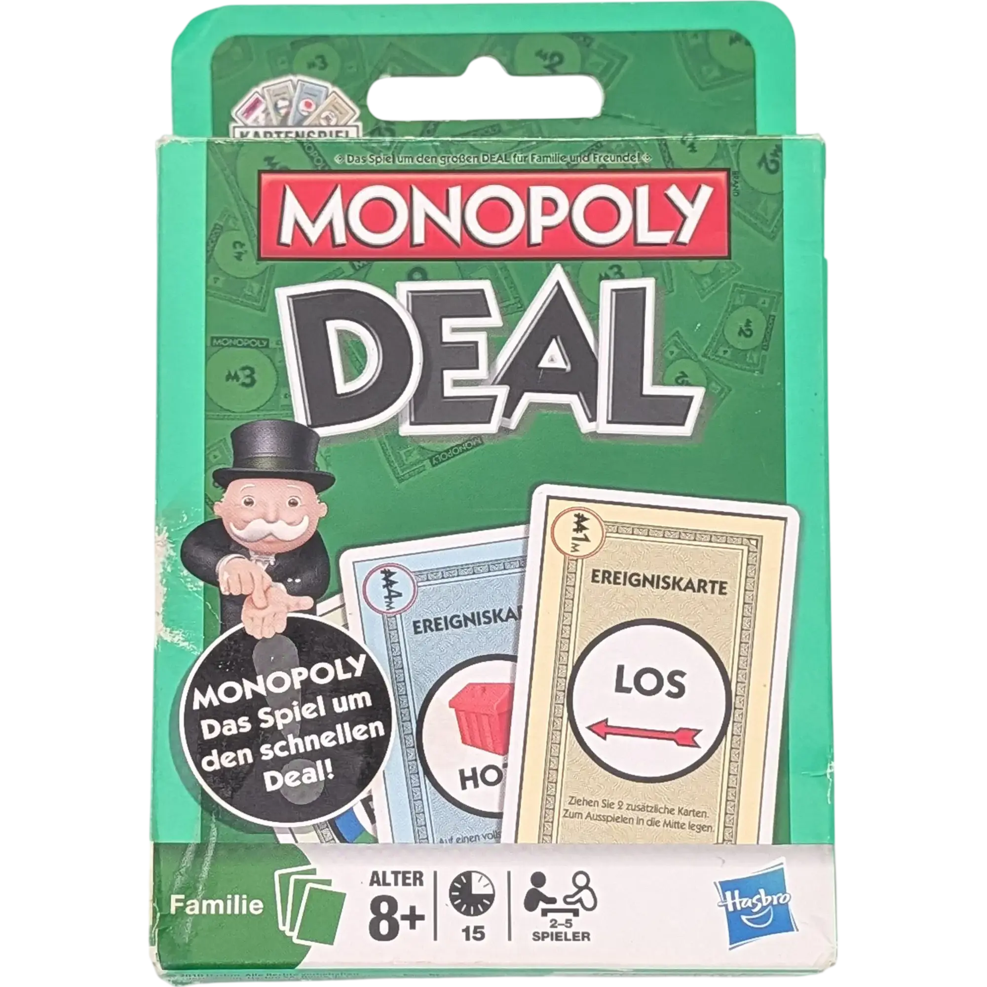 Hasbro Monopoly Deal Familien Version Grün