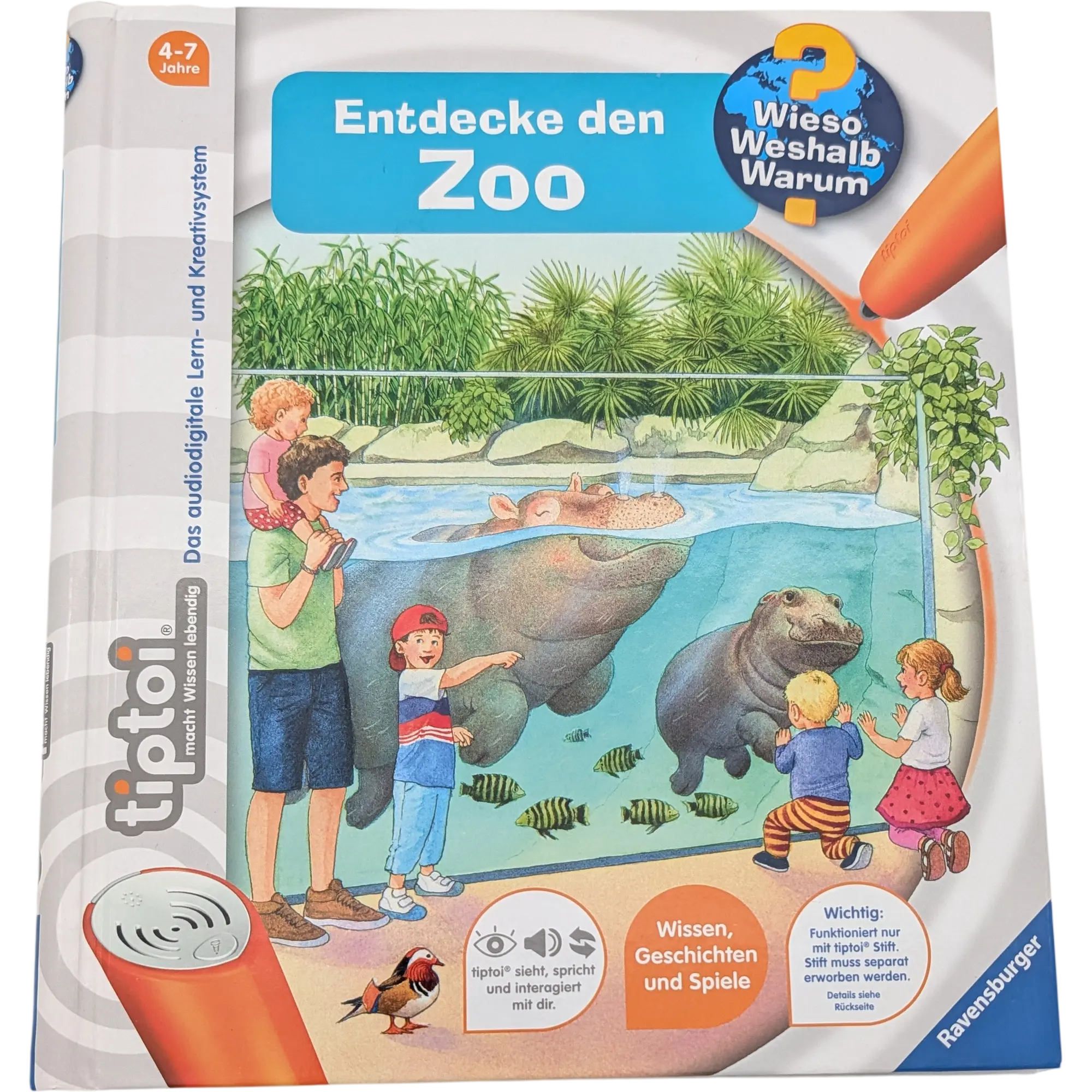 Ravensburger Tiptoi Buch Wieso Weshalb Warum Entdecke den Zoo 32920