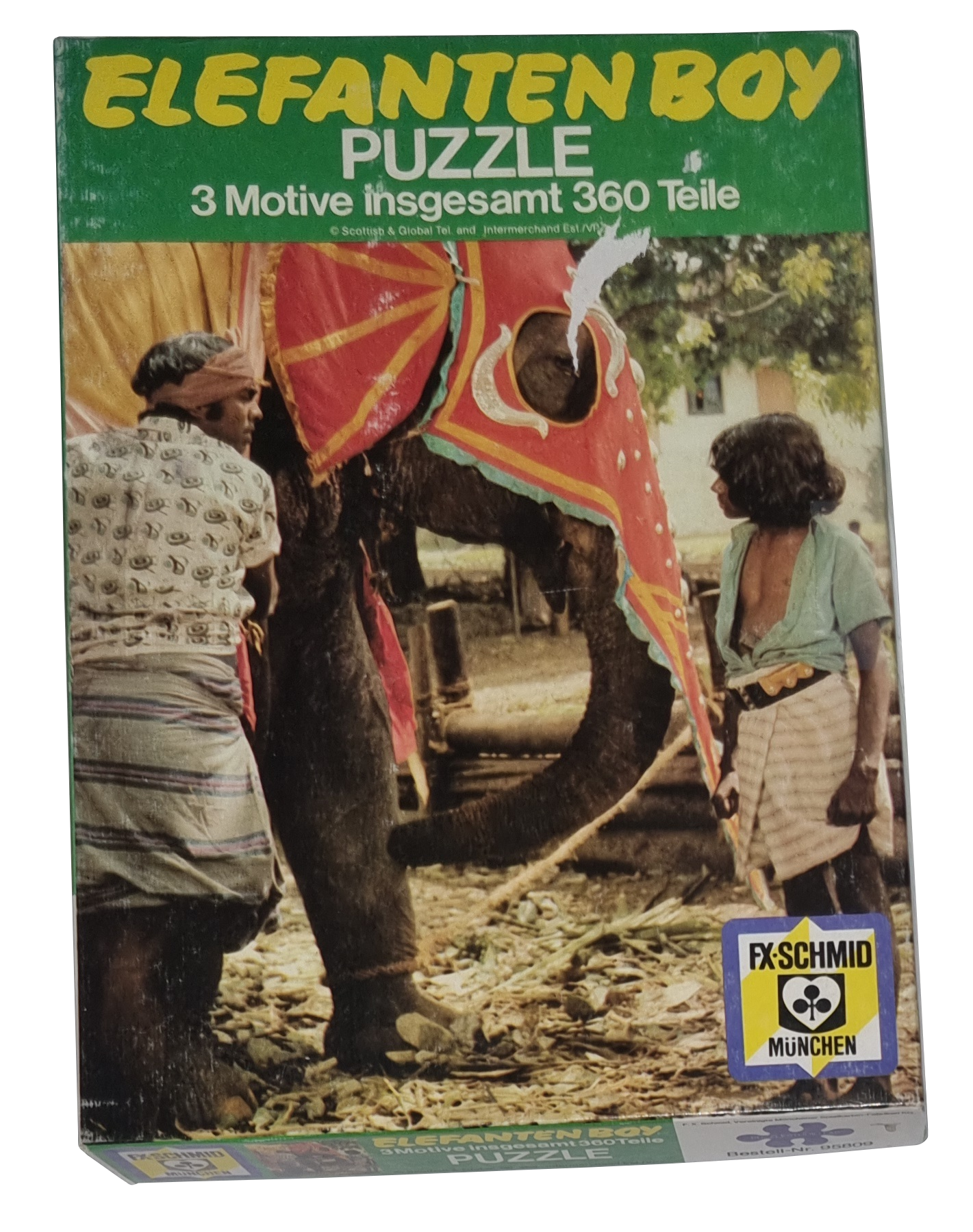 FX Schmid Puzzle 95809 Elefanten Boy 3x120 Teile