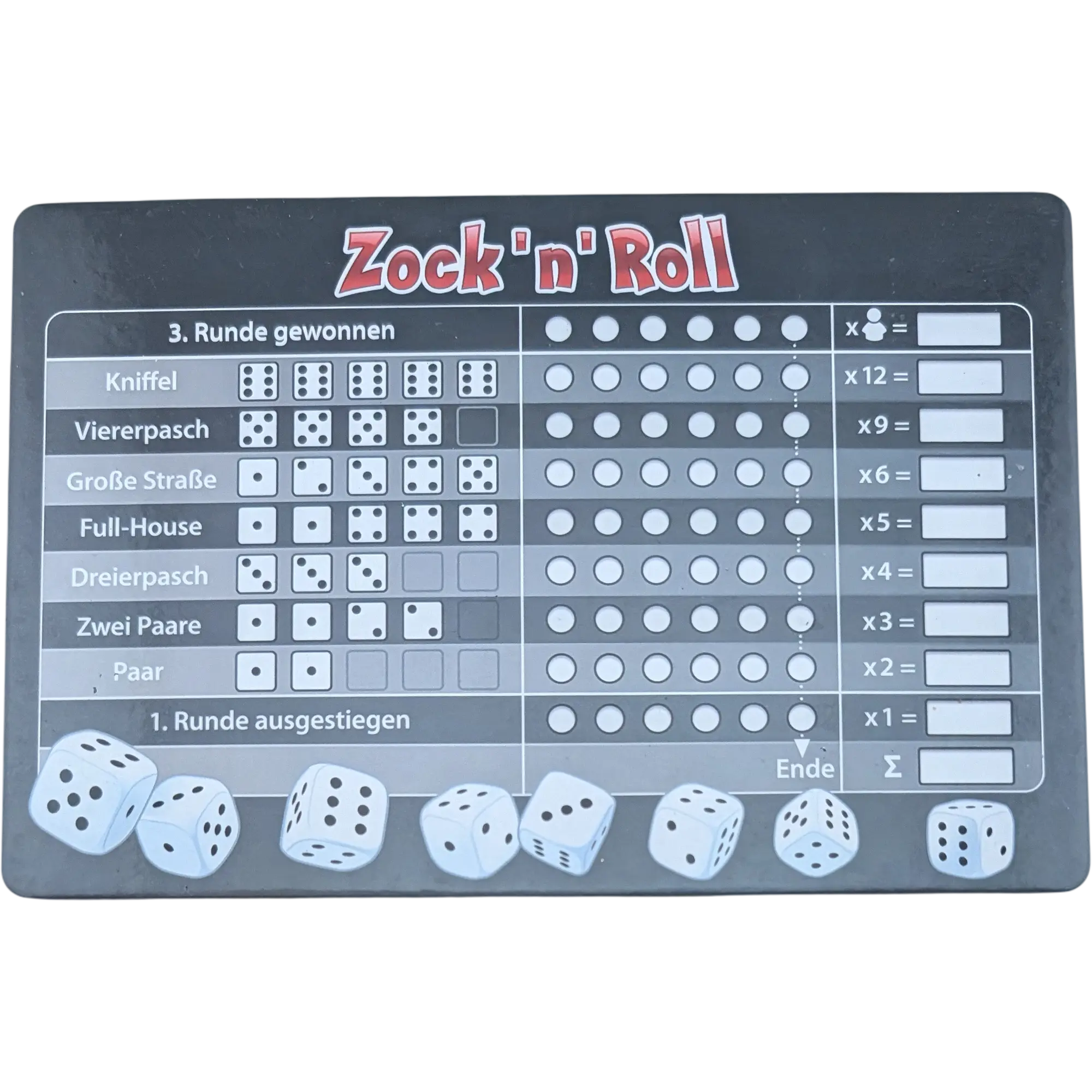 Schmidt Zock'n' Roll Ersatzteil Tableaus Schwarz