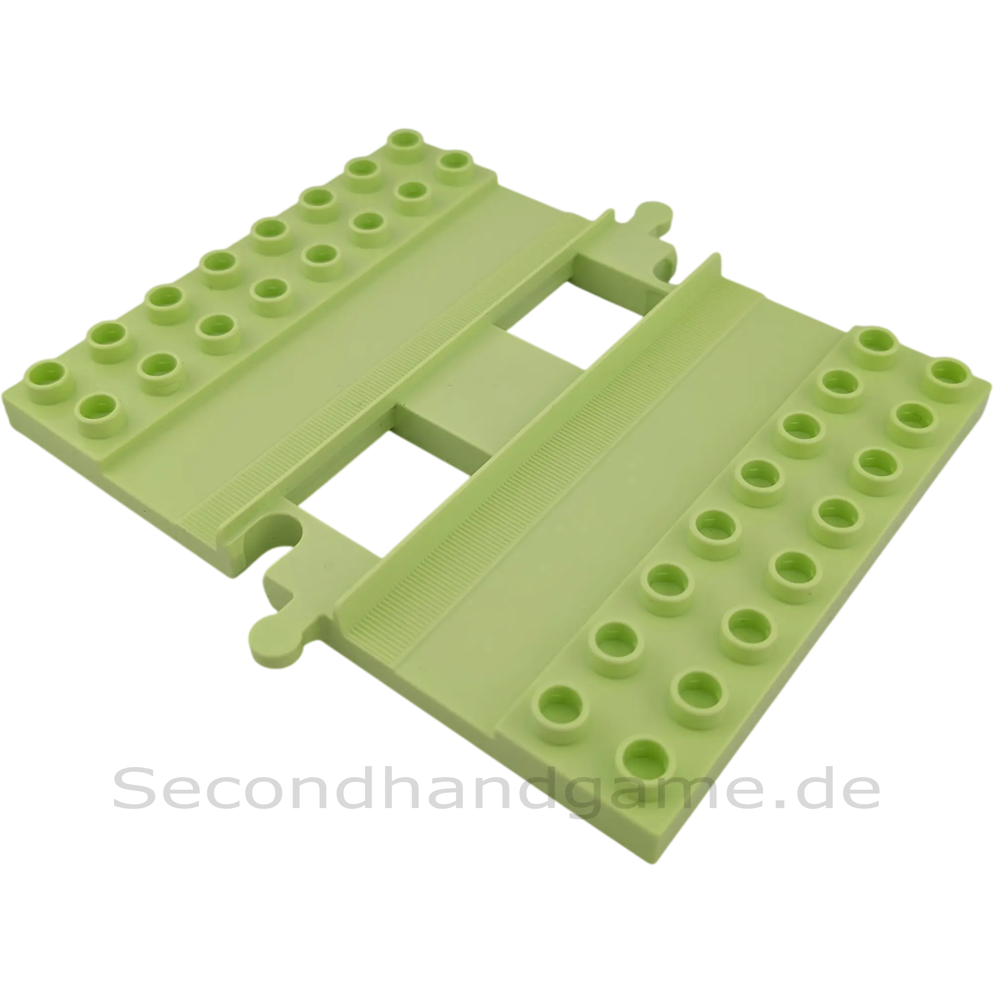 Lego Duplo 5310 Schiene Bahnübergang Hellgrün