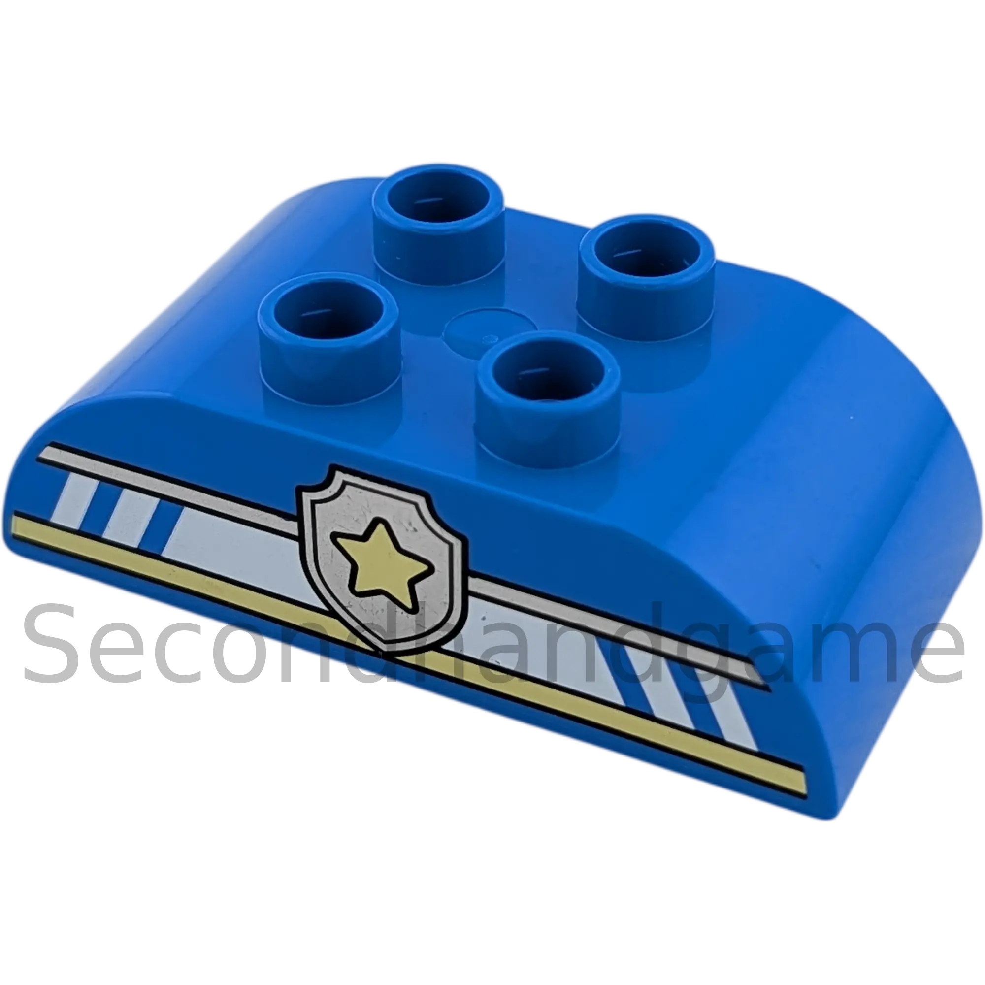 Lego Duplo 2x4 Dachstein 98223 Blau mit Polizeistern