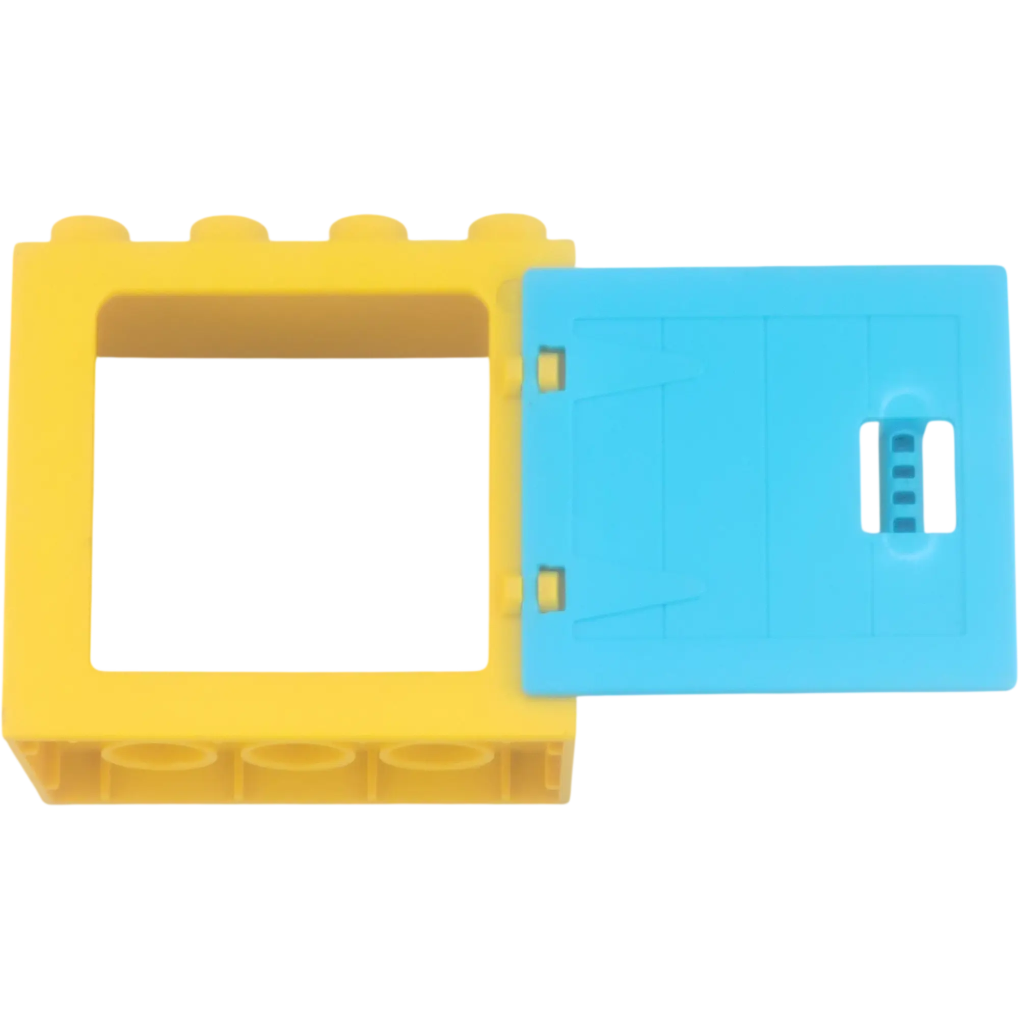 Lego Duplo 61649 Fensterrahmen Gelb mit azurfarbener Tür