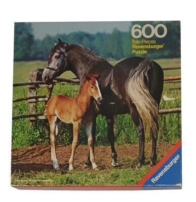 Ravensburger Puzzle 600 Teile Stute mit Fohlen
