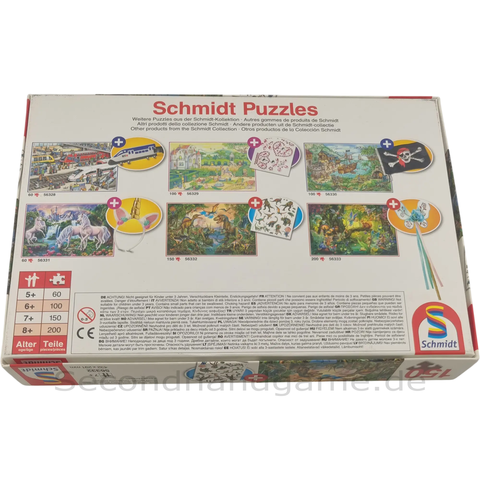 Schmidt Spiele Puzzle Wilde Dinos 150 Teile 56332, ab 7 Jahren