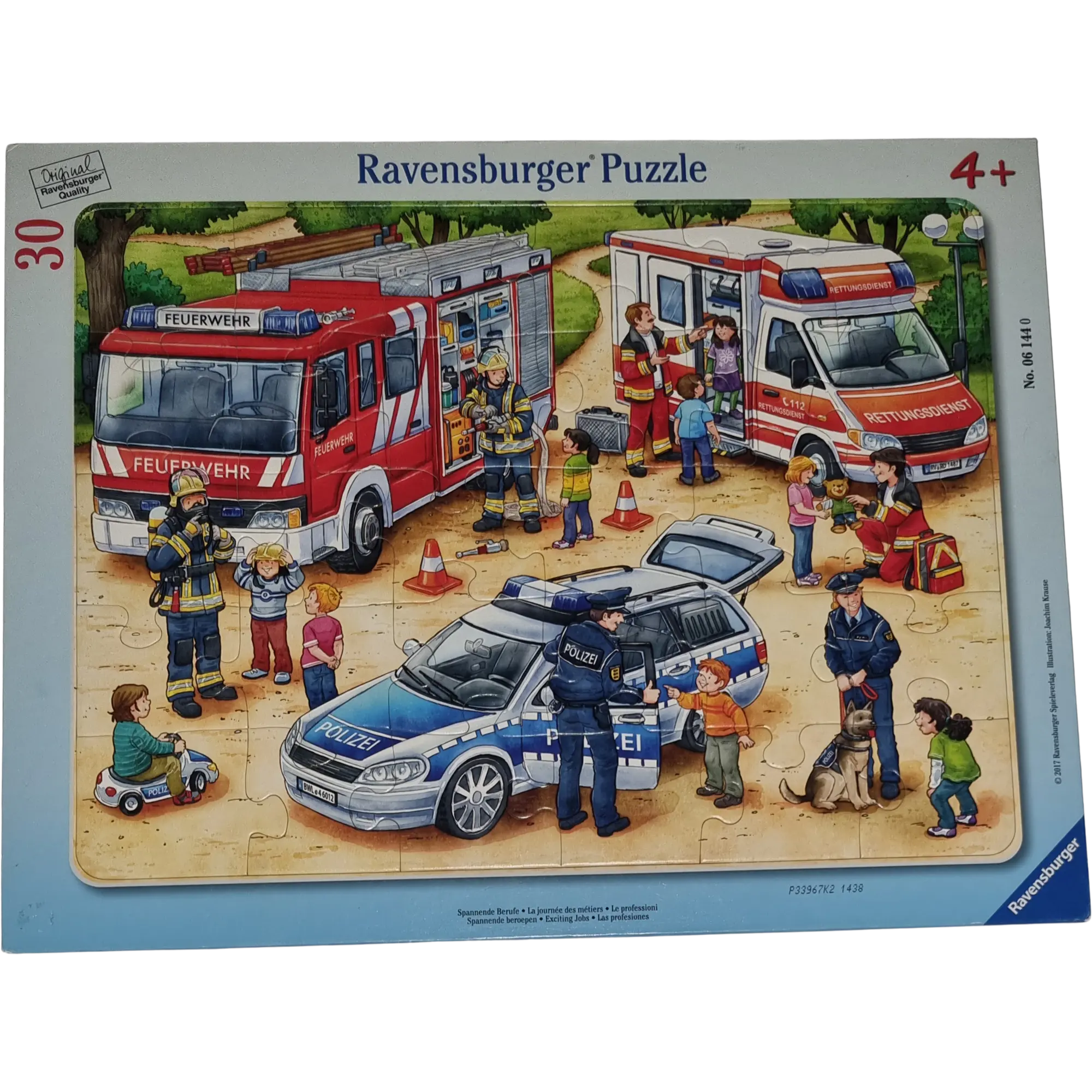 Ravensburger Rahmenpuzzle Spannende Berufe 30 Teile 061440