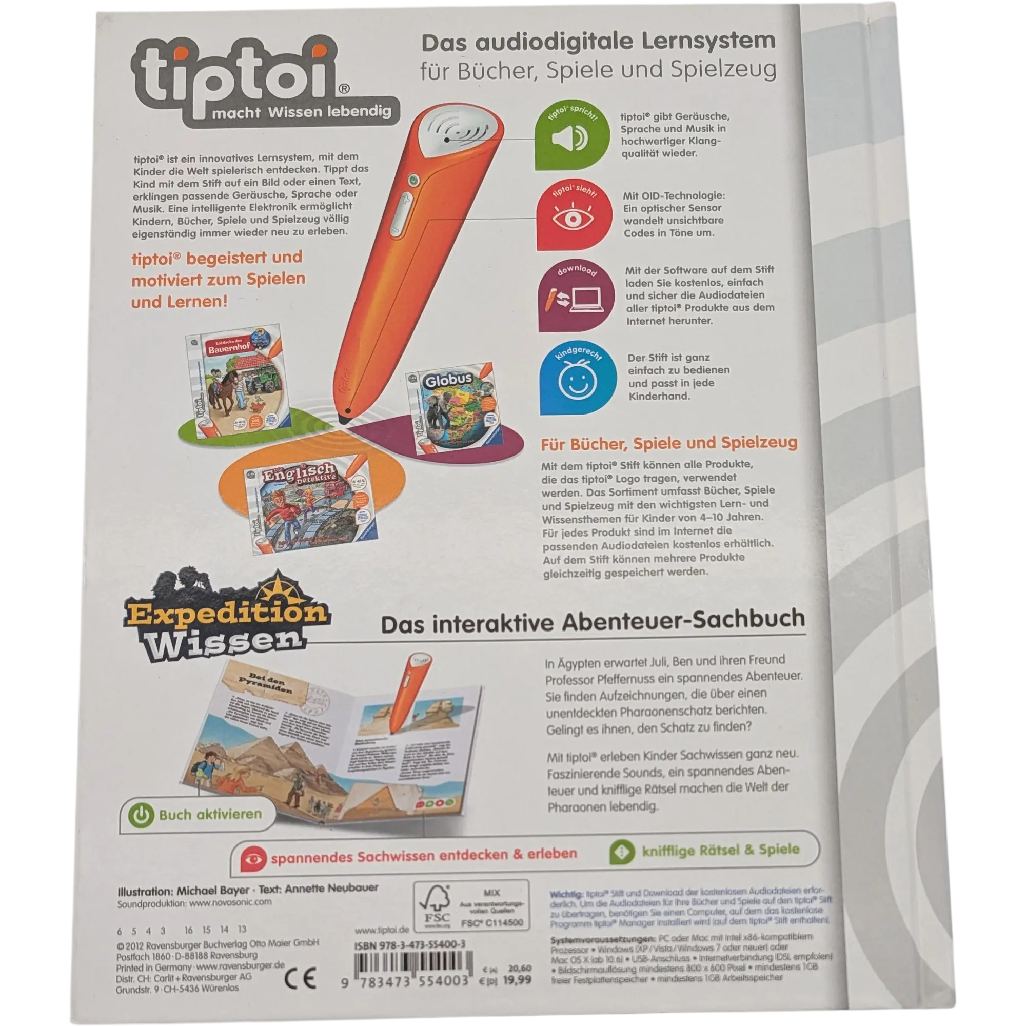 Ravensburger Tiptoi Buch Expedition Wissen Ägypten 55400, Ansicht 2