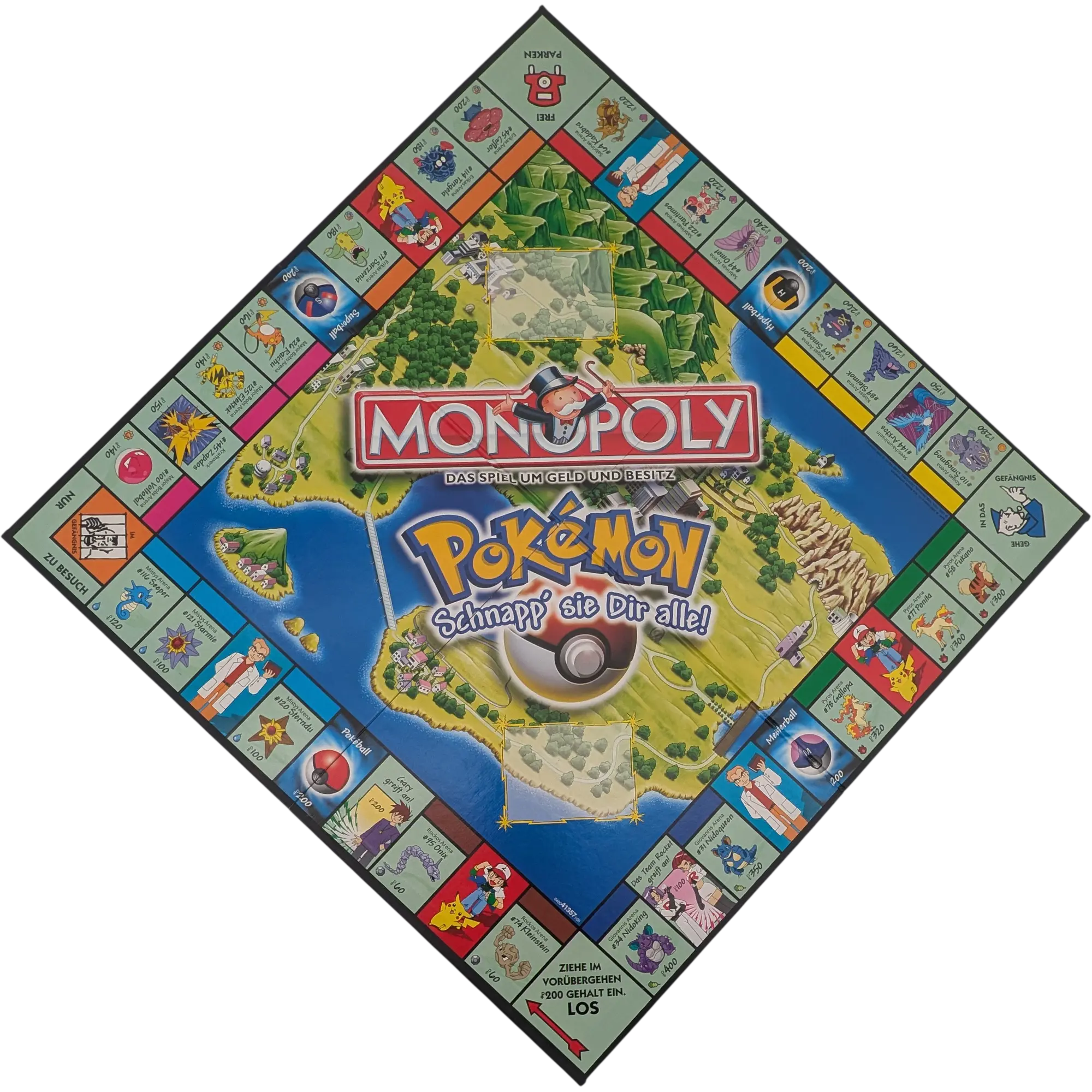 Spielplan Spielbrett Monopoly Pokemon