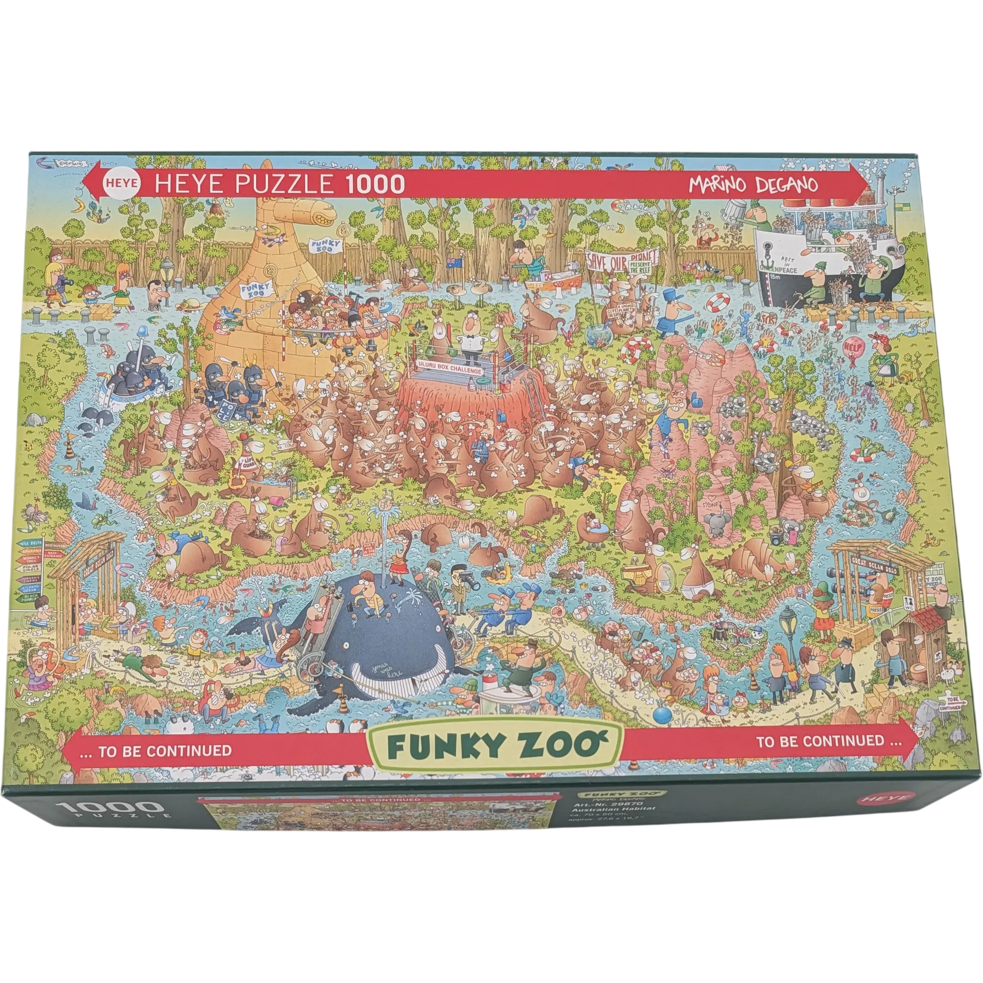 Heye Funky Zoo Puzzle 1000 Teile 29870 Australien Habitat