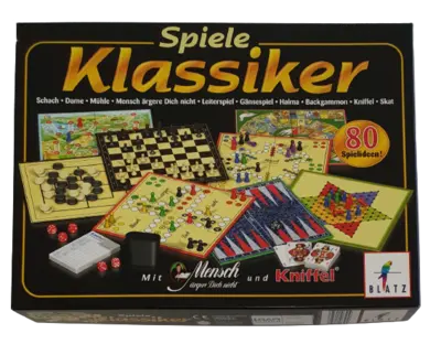 Blatz Spiele Klassiker mit Mensch ärgere dich nicht und Kniffel 49156