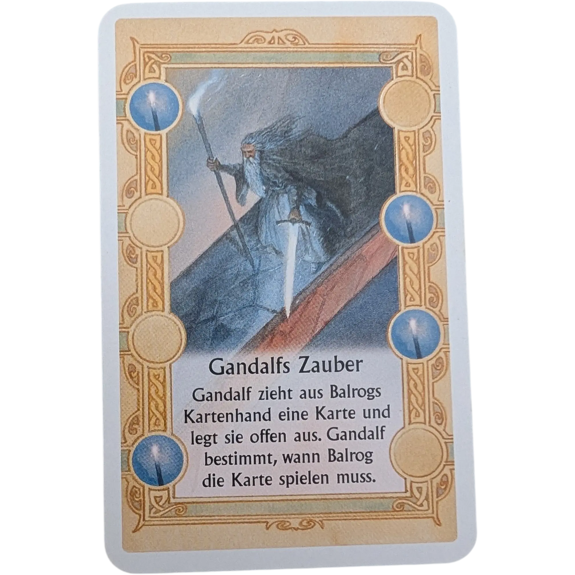 Kosmos Der Herr der Ringe das Duell Ersatzteile Spielkarte Gandalfs Zauber