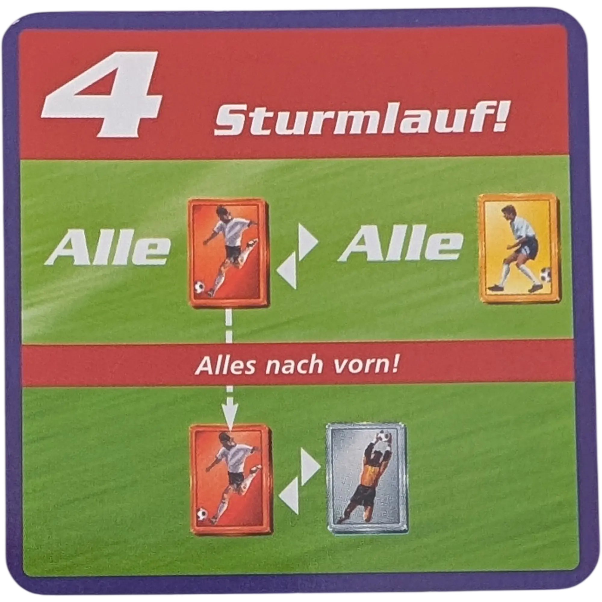 Kosmos Finale Ersatzteile Team Blau Taktikkarte Kampfstärke 4 Sturmlauf! Alles nach vorn!