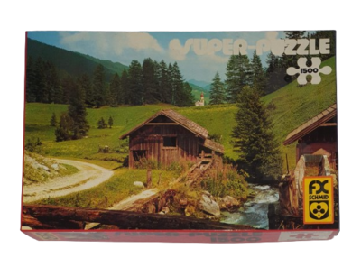 FX Schmid Super Puzzle 1500 Teile Alte Wassermühle