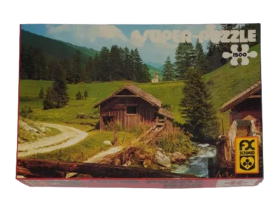 FX Schmid Super Puzzle 1500 Teile Alte Wassermühle