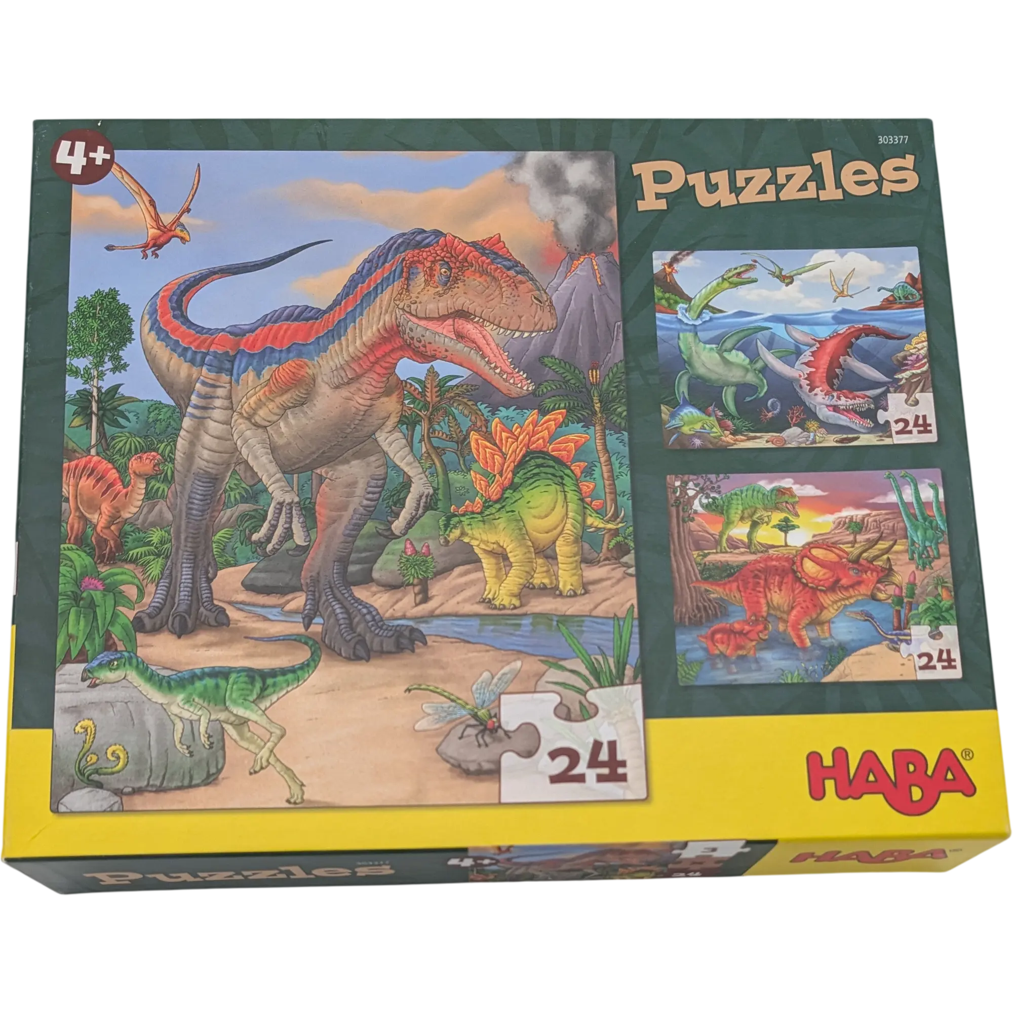 Haba Puzzles Dinosaurier 3x24 Teile 303377