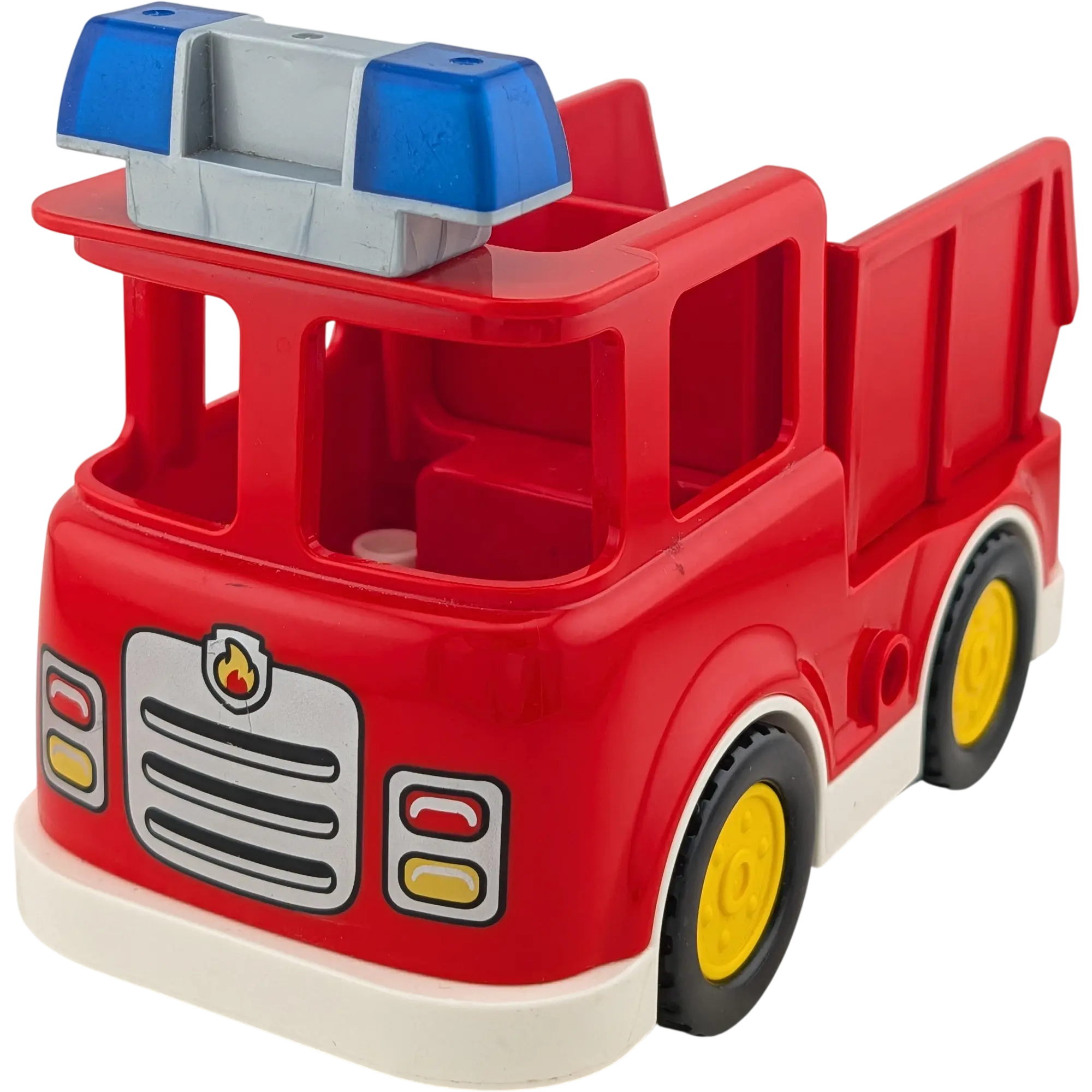 Lego Duplo Feuerwehrauto Jeep Rot mit Container auf der Ladefläche