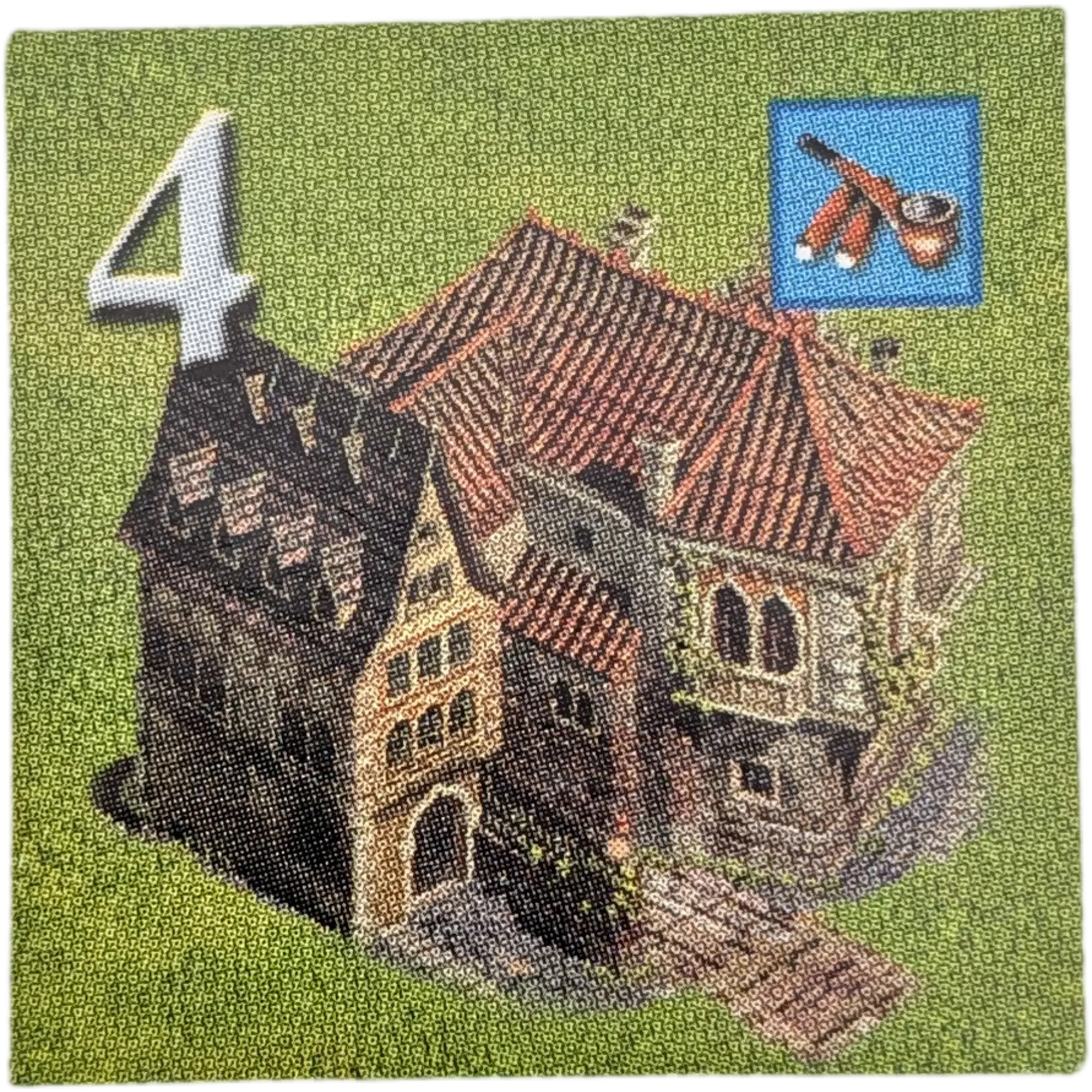 Kosmos Anno 1503 Ersatzteile Einwohnerkärtchen Grün Bürger/Kaufmann Zahl Weiß, Ansicht 2