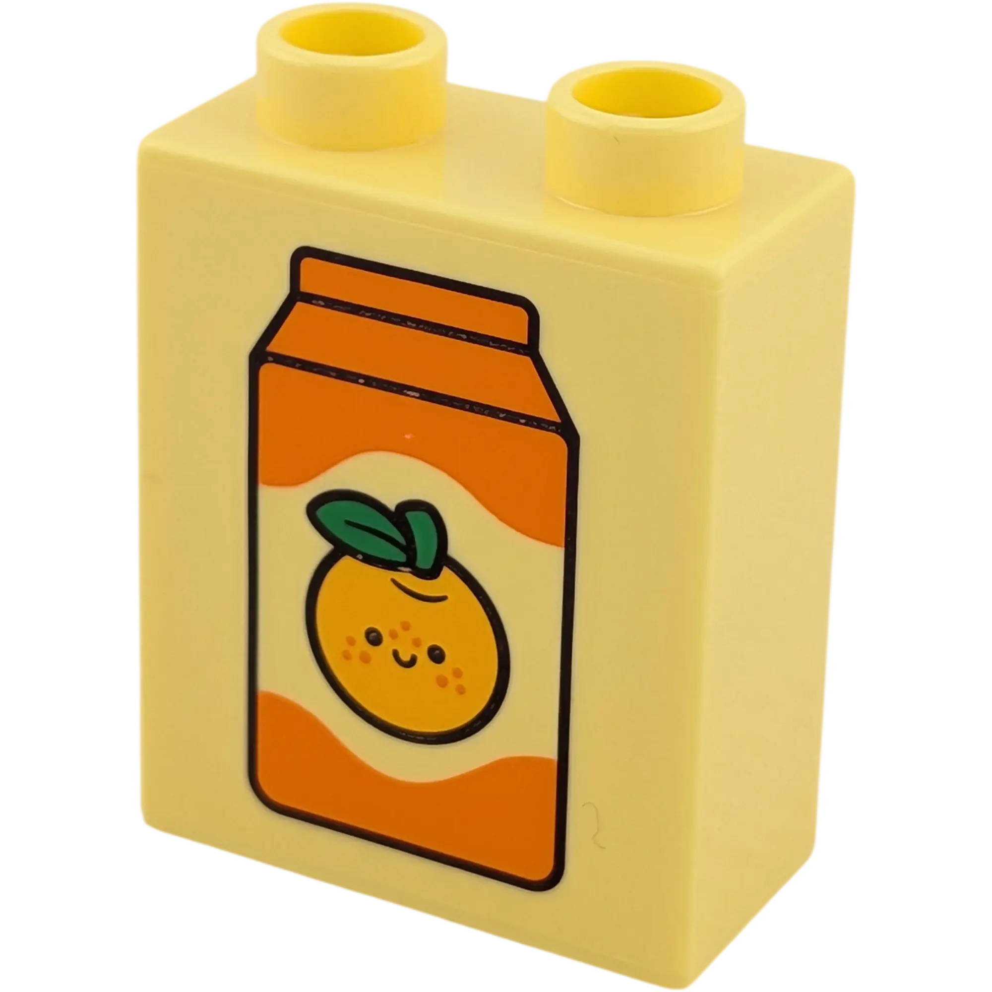 Lego Duplo 4066 Stein 1x2x2 Hellgelb Orangensaft Mandarine Getränk