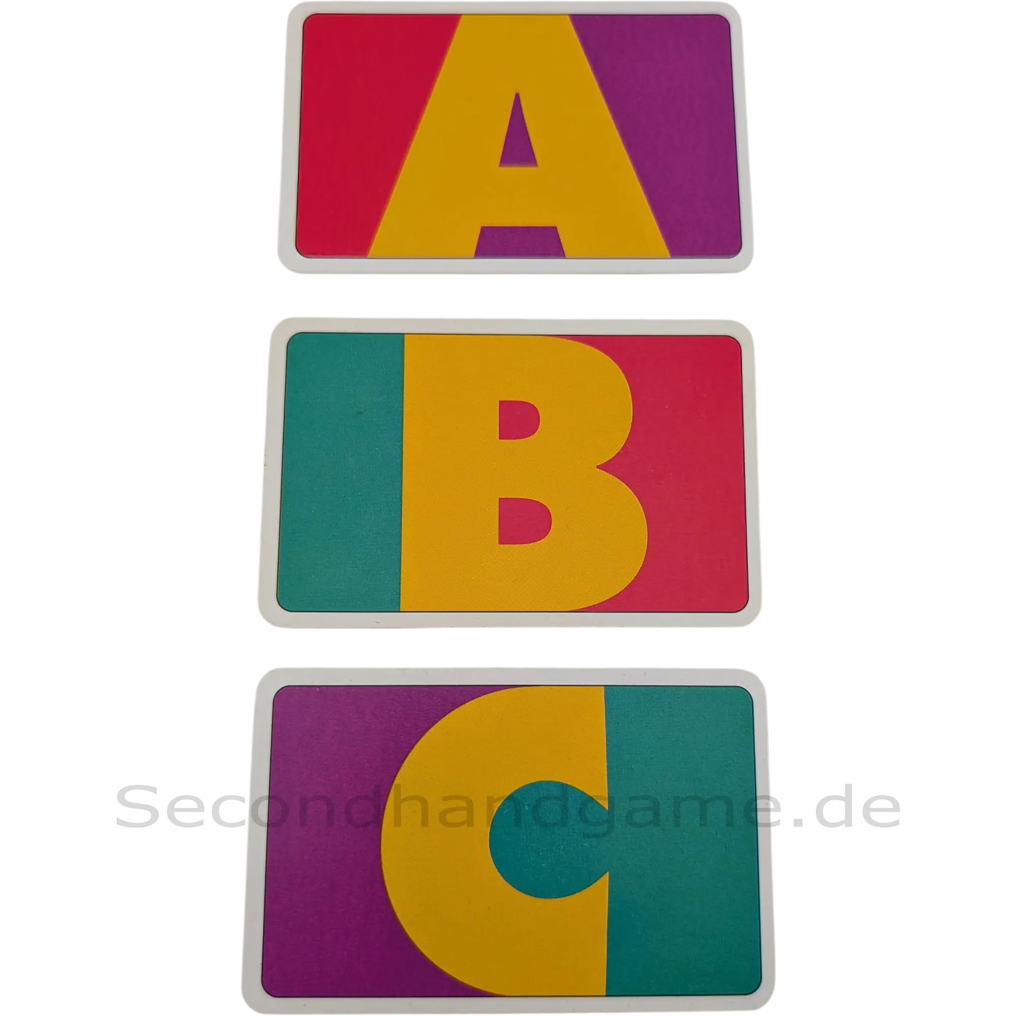 FX Schmid Aha! Ersatzkarte Rückseite Buchstabe A, B oder C / Vorderseite Chip Pink 