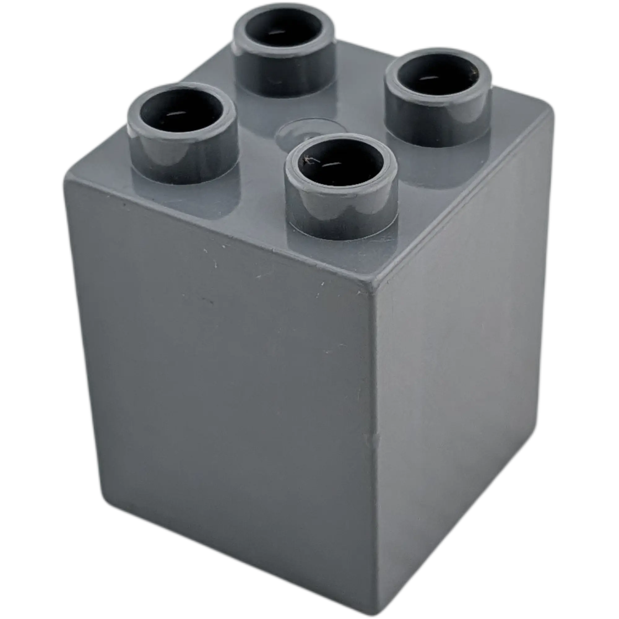Lego Duplo 2x2x2 Doppelstein Grau